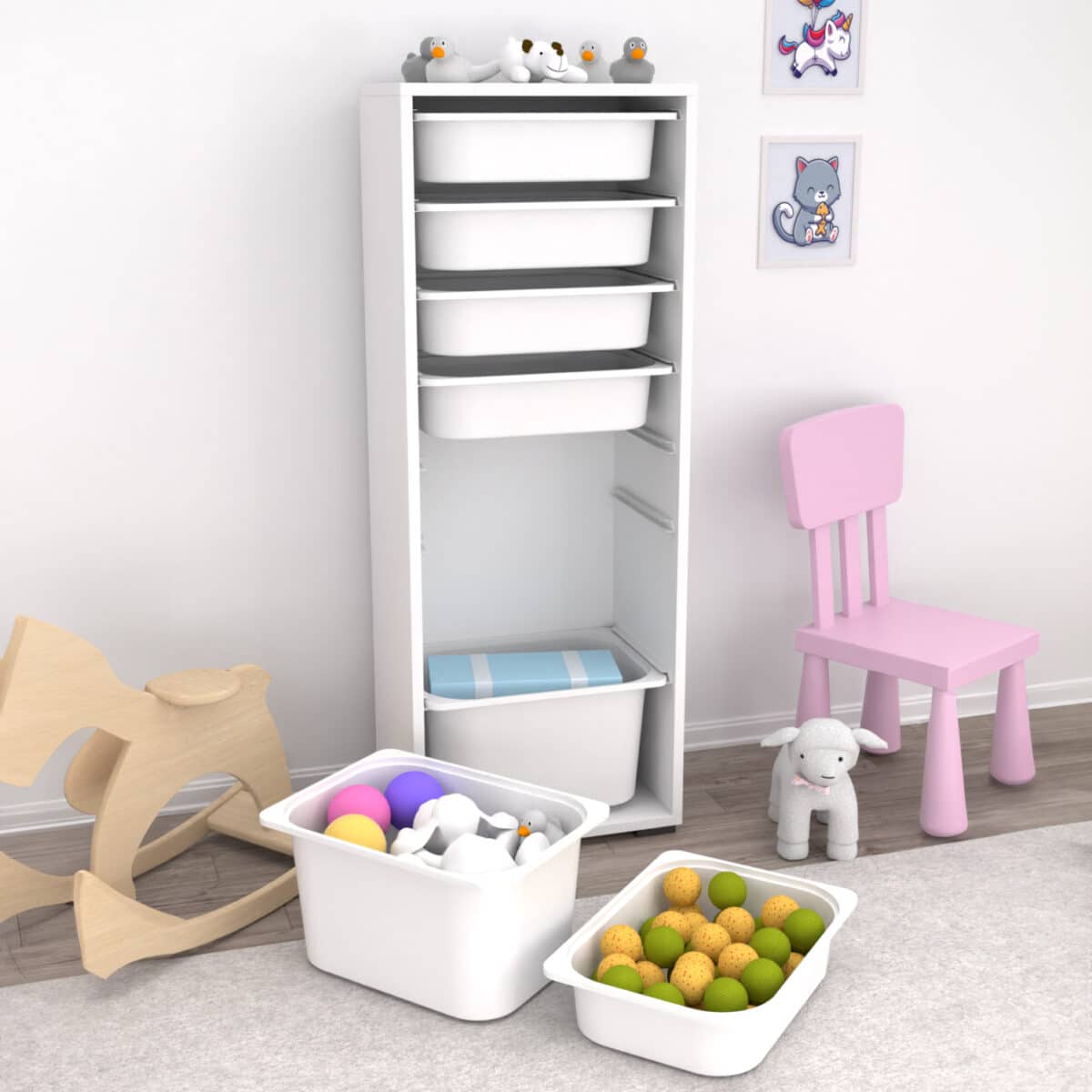 ΣΥΡΤΑΡΙΕΡΑ SANI HM18213.01 ΜΕΛΑΜΙΝΗ ΣΕ ΛΕΥΚΟ-7 ΛΕΥΚΑ ΣΥΡΤΑΡΙΑ P.E. 45,5x30x122Υεκ - Image 3