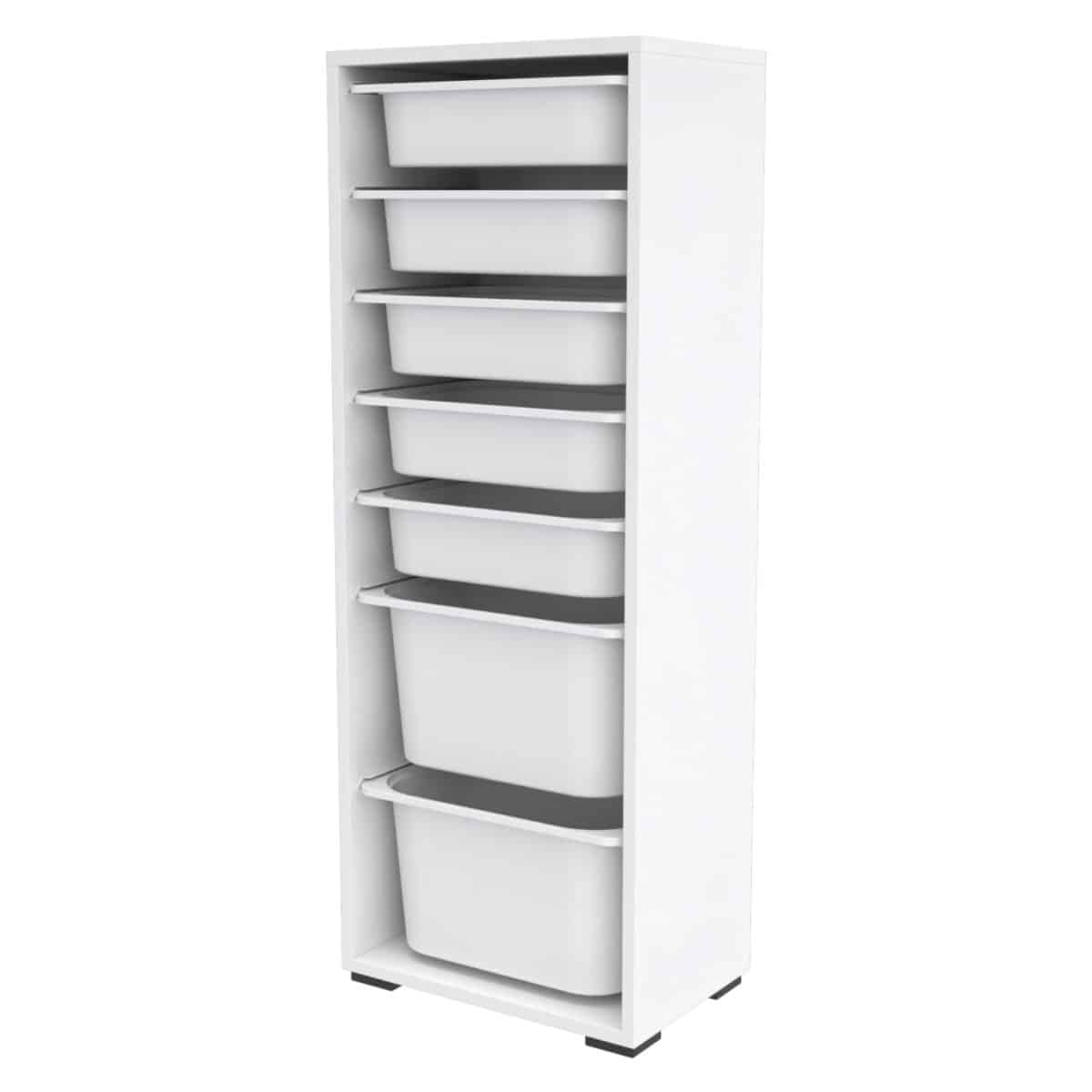 ΣΥΡΤΑΡΙΕΡΑ SANI HM18213.01 ΜΕΛΑΜΙΝΗ ΣΕ ΛΕΥΚΟ-7 ΛΕΥΚΑ ΣΥΡΤΑΡΙΑ P.E. 45,5x30x122Υεκ - Image 5