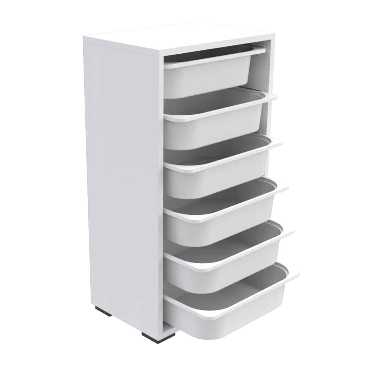 ΣΥΡΤΑΡΙΕΡΑ SANI HM18215.01 ΜΕΛΑΜΙΝΗ ΣΕ ΛΕΥΚΟ-6 ΛΕΥΚΑ ΣΥΡΤΑΡΙΑ P.E. 45,5x30x83Υεκ - Image 3