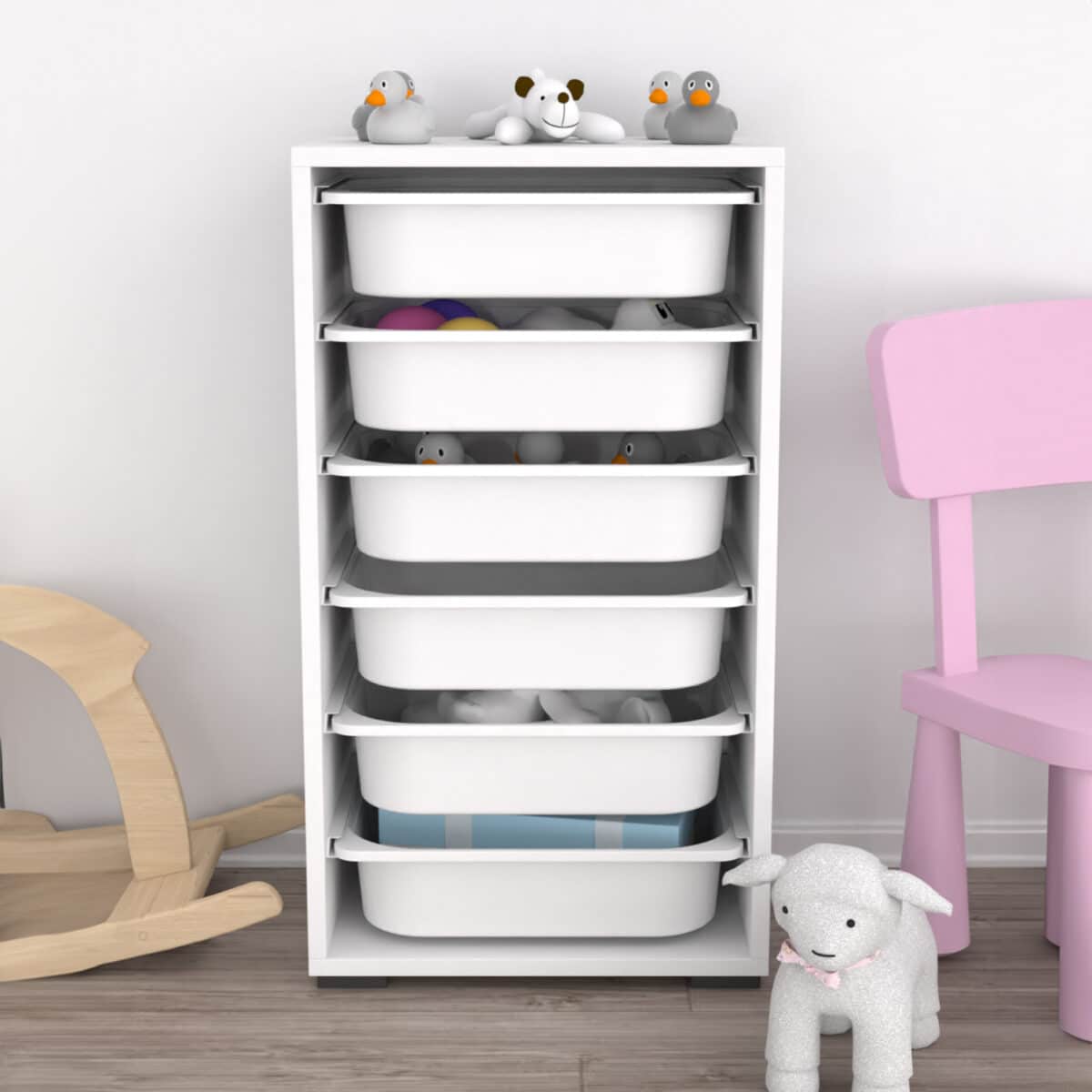 ΣΥΡΤΑΡΙΕΡΑ SANI HM18215.01 ΜΕΛΑΜΙΝΗ ΣΕ ΛΕΥΚΟ-6 ΛΕΥΚΑ ΣΥΡΤΑΡΙΑ P.E. 45,5x30x83Υεκ - Image 6