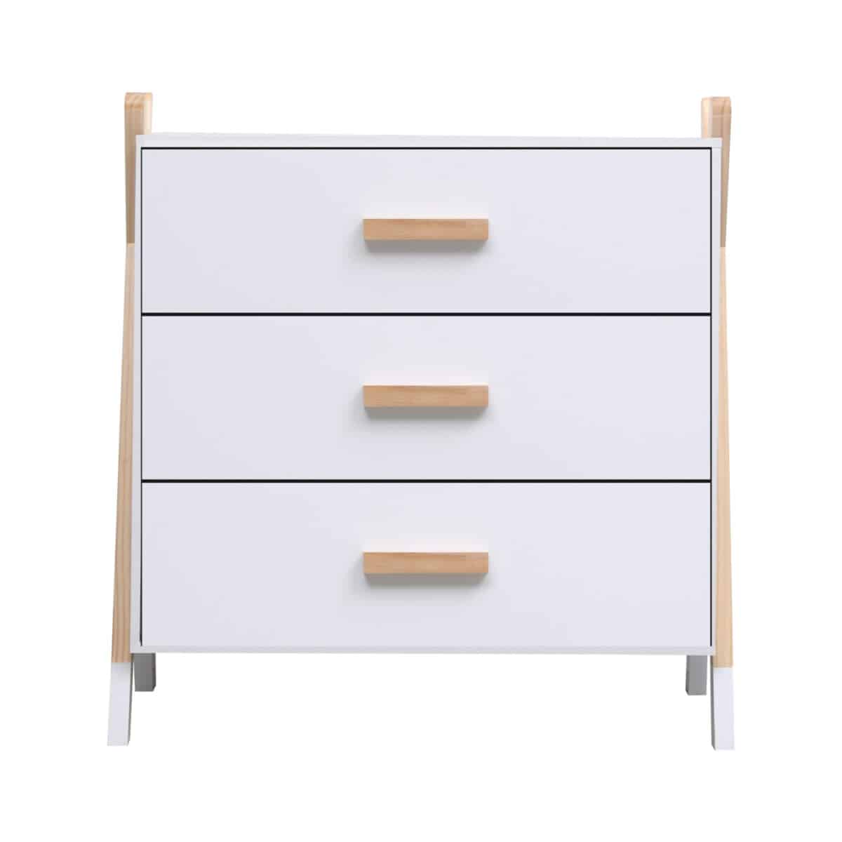 ΣΥΡΤΑΡΙΕΡΑ ΠΑΙΔΙΚH PASCHAL HM2493.03 ΜΕΛΑΜΙΝΗ-ΞΥΛΟ ΠΕΥΚΟΥ 76x40x80.5Υεκ - Image 4