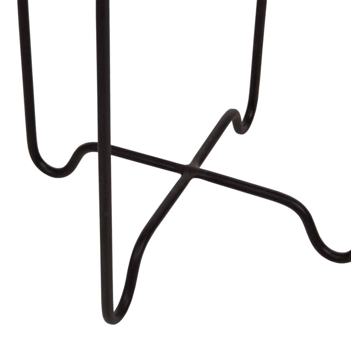 ΤΡΑΠΕΖΑΚΙ ΒΟΗΘΗΤΙΚΟ FLY HM7905 RATTAN ΦΥΣΙΚΟ ΧΡΩΜΑ-ΜΕΤΑΛΛΙΚΗ ΒΑΣΗ ΜΑΥΡΗ Φ32x48Yεκ. - Image 6