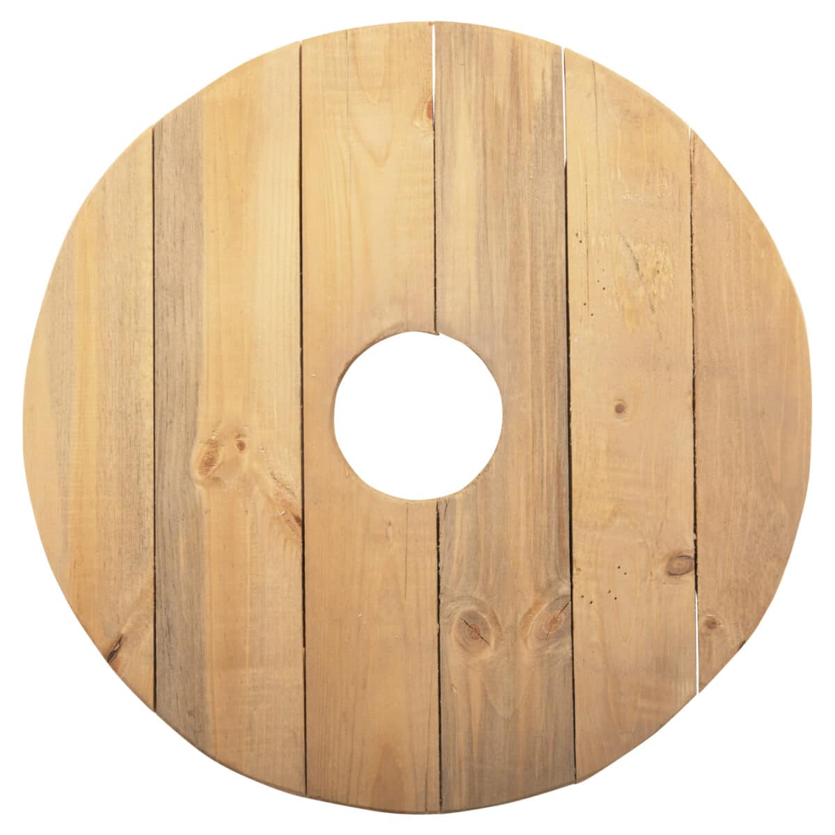 ΤΡΑΠΕΖΑΚΙ ΟΜΠΡΕΛΑΣ Φ40 ΞΥΛΟ ΠΕΥΚΟΥ ΜΕ ΥΠΟΣΤΗΡΙΓΜΑΤΑ HM6108 - Image 3