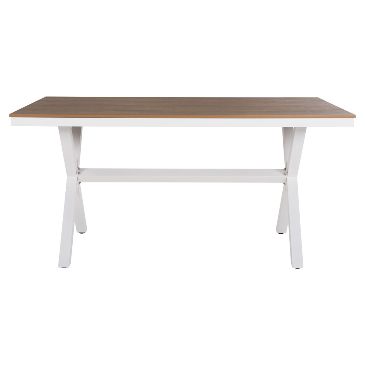 ΤΡΑΠΕΖΙ ΑΛΟΥΜΙΝΙΟΥ ΟΡΘΟΓΩΝΙΟ TAWNEE HM6037.02 ΛΕΥΚΟ-POLYWOOD ΦΥΣΙΚΟ 150x89,5x73Υεκ - Image 3