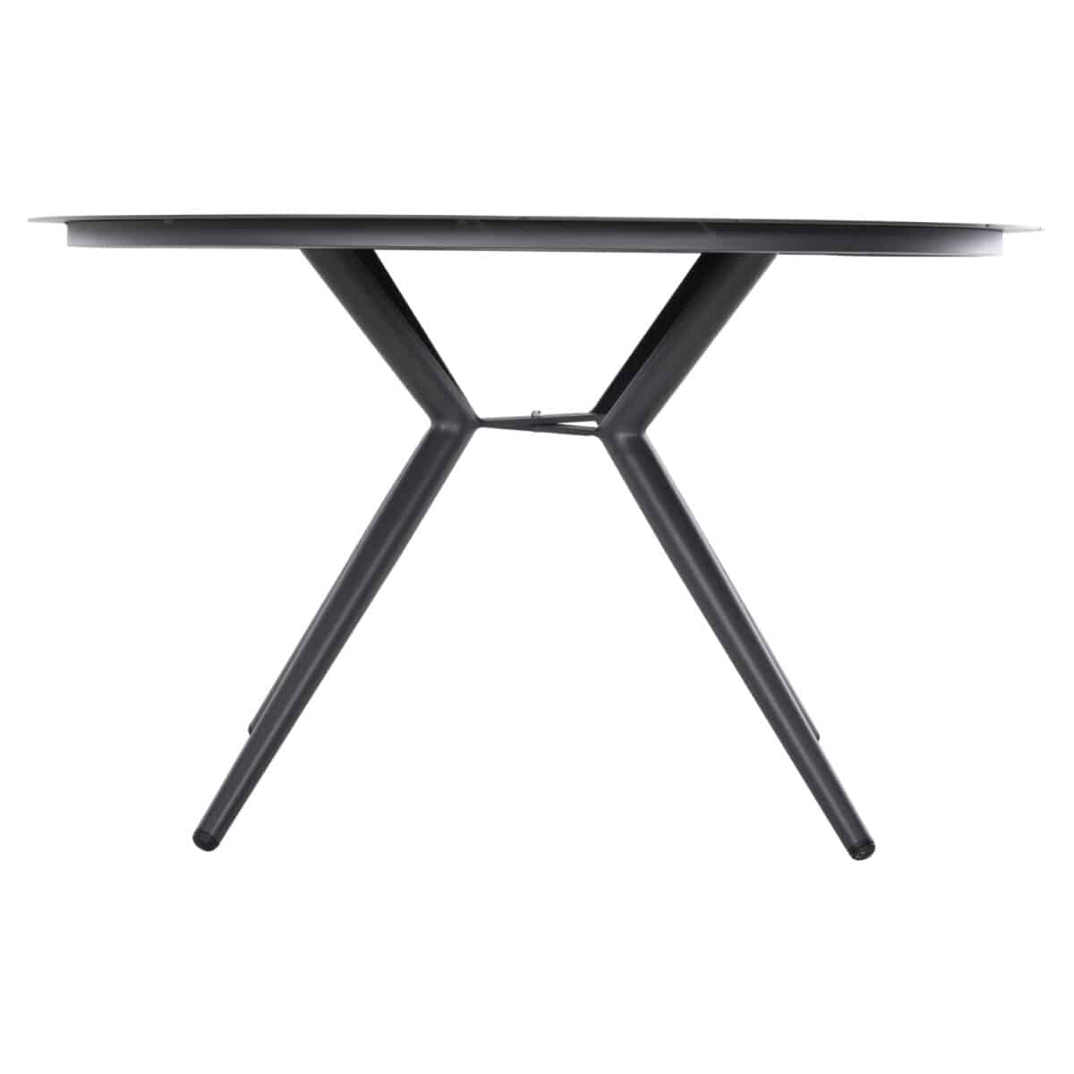 ΤΡΑΠΕΖΙ ΑΛΟΥΜΙΝΙΟΥ ΣΤΡΟΓΓΥΛΟ HIGER HM6061.03 ΑΝΘΡΑΚΙ Φ126Χ73Υεκ. - Image 5