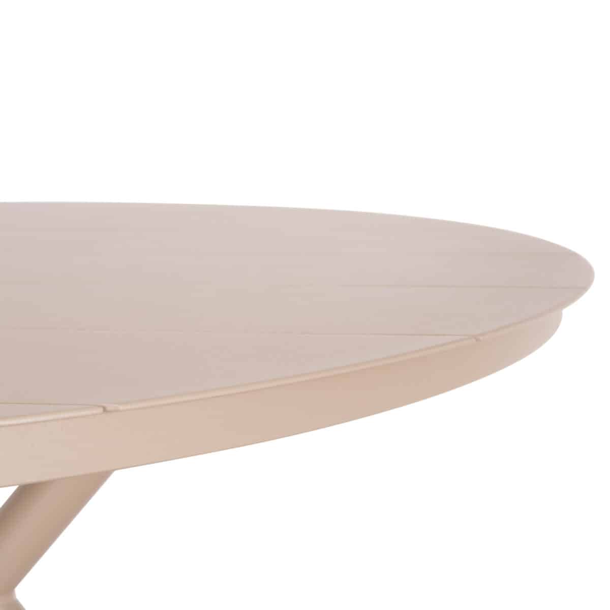 ΤΡΑΠΕΖΙ ΑΛΟΥΜΙΝΙΟΥ ΣΤΡΟΓΓΥΛΟ HIGER HM6290.04 ΚΑΠΟΥΤΣΙΝΟ Φ126x74Υεκ. - Image 6