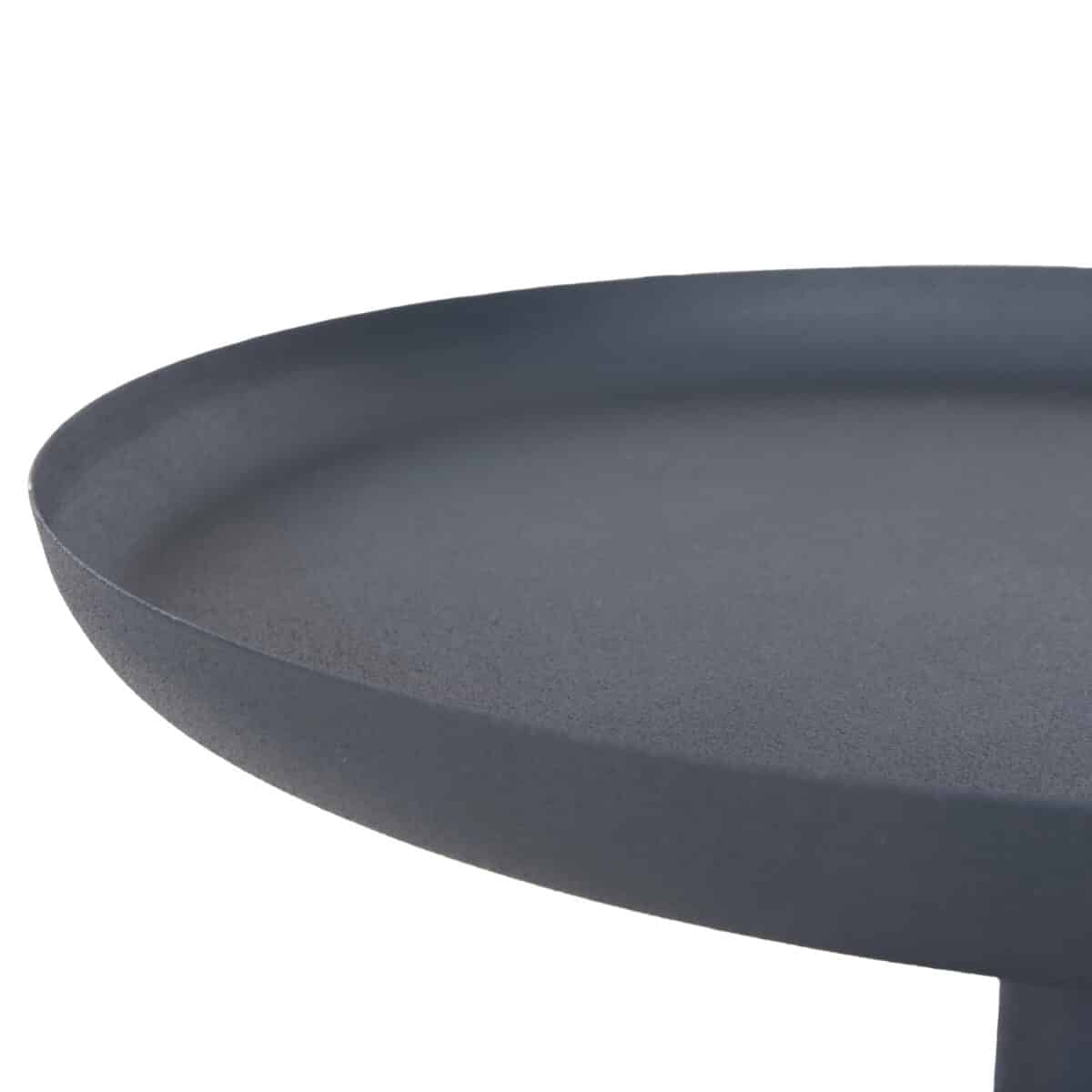 trapezi-boithitiko-stroggylo-fb9426105-m-7 ΤΡΑΠΕΖΙ ΒΟΗΘΗΤΙΚΟ ΣΤΡΟΓΓΥΛΟ DELBEL HM4261.05 ΜΕΤΑΛΛΟ ΜΠΛΕ ΣΚΟΥΡΟ Φ39,5x53,5Υ εκ. - Image 8