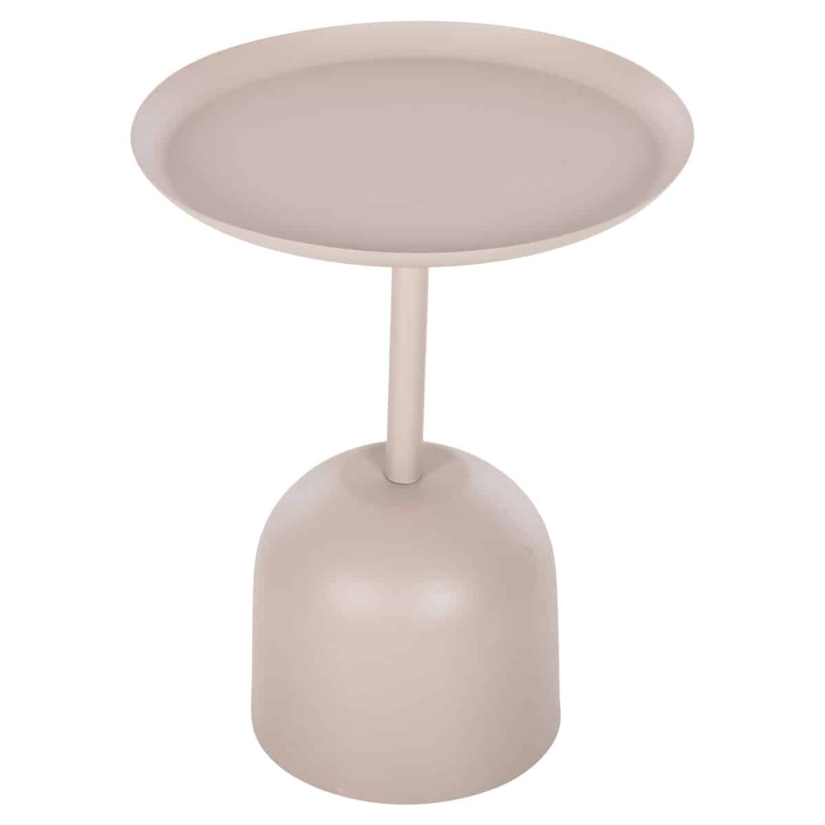 ΤΡΑΠΕΖΙ ΒΟΗΘΗΤΙΚΟ ΣΤΡΟΓΓΥΛΟ DELBEL HM4265.10 ΜΕΤΑΛΛΟ ΣΕ ΕΚΡΟΥ Φ45,5x58,5 εκ. - Image 3