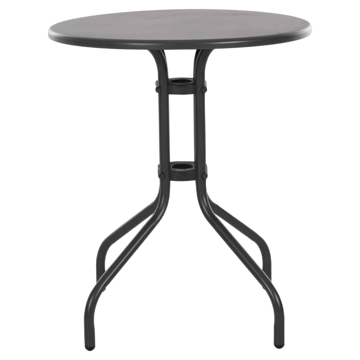 ΤΡΑΠΕΖΙ ΕΞ.ΧΩΡΟΥ ΣΤΡΟΓΓΥΛΟ LINO HM5973.01 ΜΕΤΑΛΛΙΚΟ ΓΚΡΙ Φ60x70Υεκ. - Image 3