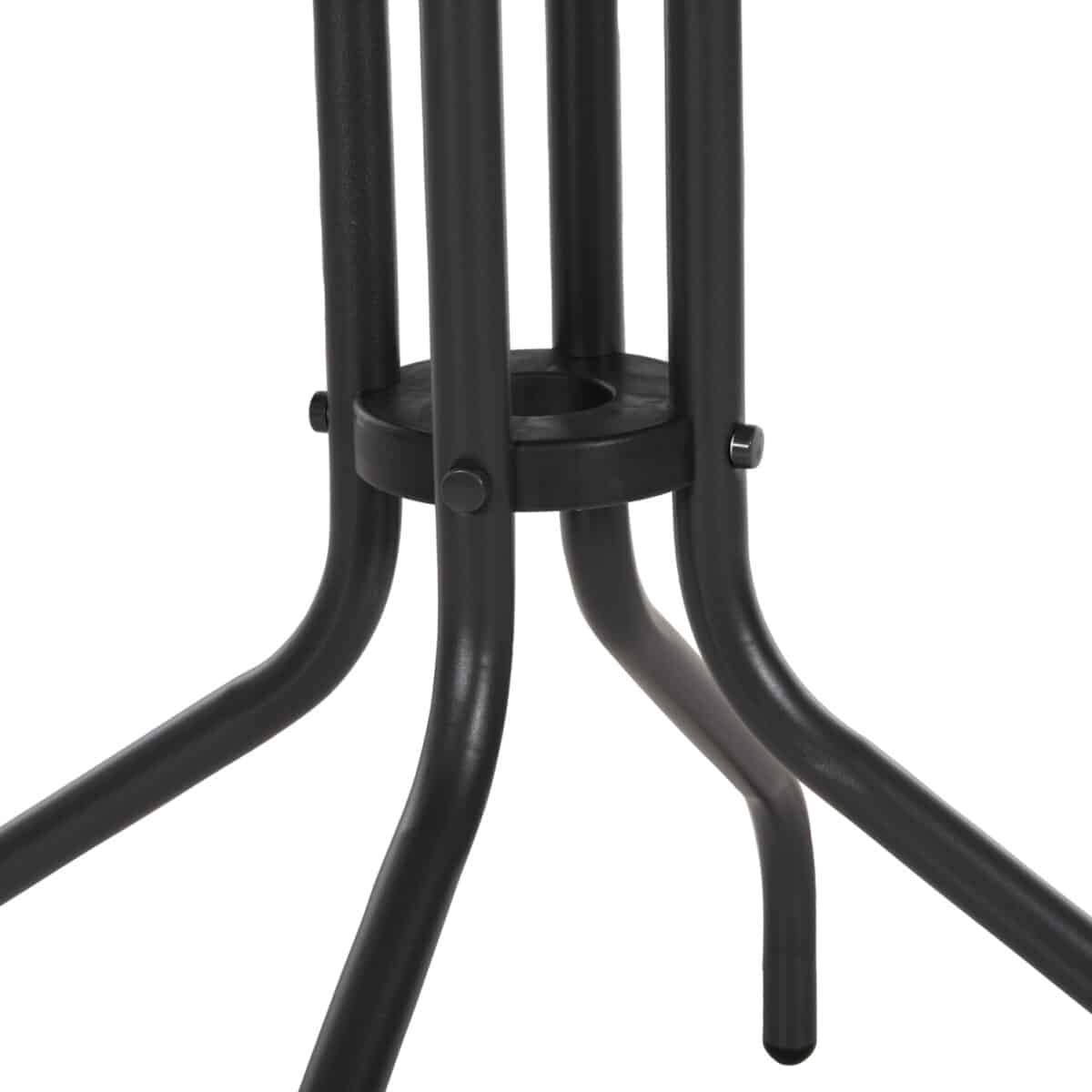 ΤΡΑΠΕΖΙ ΕΞ.ΧΩΡΟΥ ΣΤΡΟΓΓΥΛΟ LINO HM5973.01 ΜΕΤΑΛΛΙΚΟ ΓΚΡΙ Φ60x70Υεκ. - Image 5