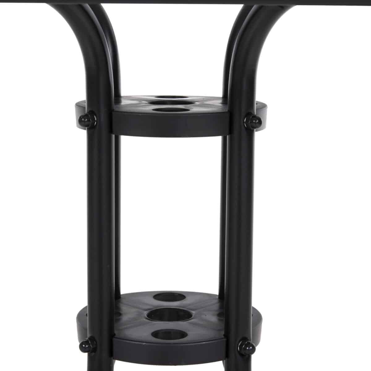 ΤΡΑΠΕΖΙ ΕΞΩΤ.ΧΩΡΟΥ FIGO HM5036.03 ΜΕΤΑΛΛΟ ΜΑΥΡΟ- ΓΥΑΛΙΝΗ ΕΠΙΦΑΝΕΙΑ 70Χ70Χ70Υεκ - Image 6