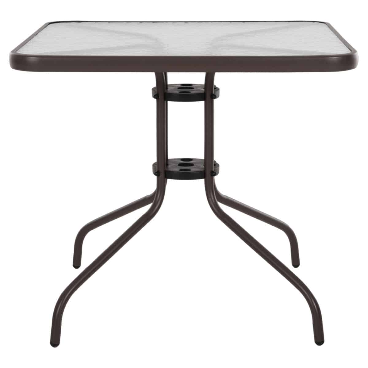 ΤΡΑΠΕΖΙ ΕΞΩΤ.ΧΩΡΟΥ FIGO HM5972.02 ΜΕΤΑΛΛΟ ΚΑΦΕ-ΓΥΑΛΙΝΗ ΕΠΙΦΑΝΕΙΑ 80Χ80Χ71Υεκ - Image 3