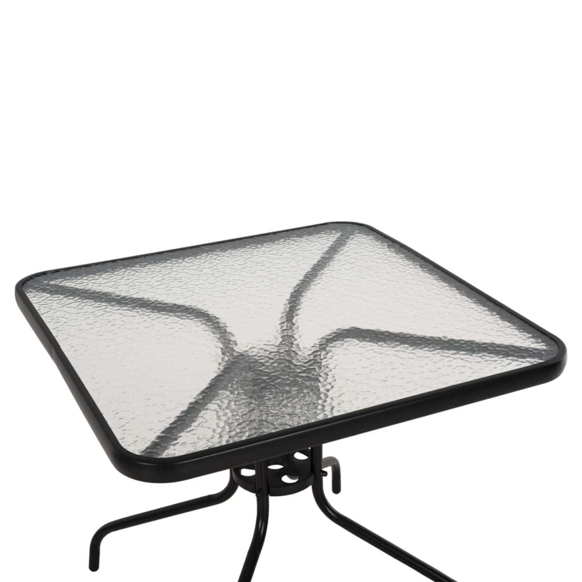 ΤΡΑΠΕΖΙ ΕΞΩΤ.ΧΩΡΟΥ FIGO HM5972.03 ΜΕΤΑΛΛΟ ΜΑΥΡΟ-ΓΥΑΛΙΝΗ ΕΠΙΦΑΝΕΙΑ 80Χ80Χ71Υεκ - Image 4