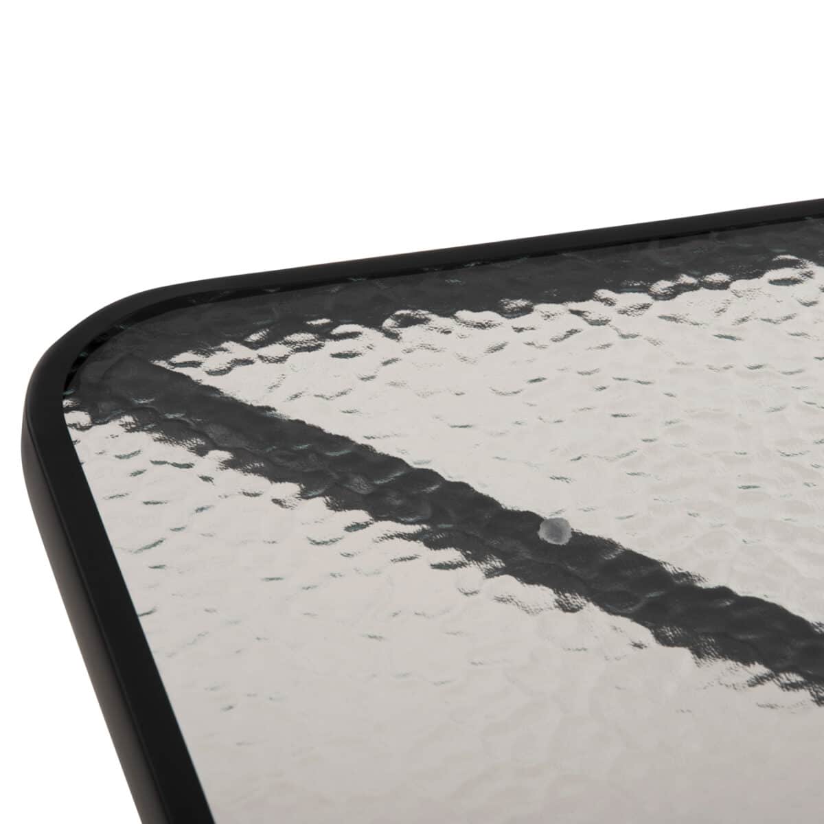 ΤΡΑΠΕΖΙ ΕΞΩΤ.ΧΩΡΟΥ FIGO HM5972.03 ΜΕΤΑΛΛΟ ΜΑΥΡΟ-ΓΥΑΛΙΝΗ ΕΠΙΦΑΝΕΙΑ 80Χ80Χ71Υεκ - Image 5