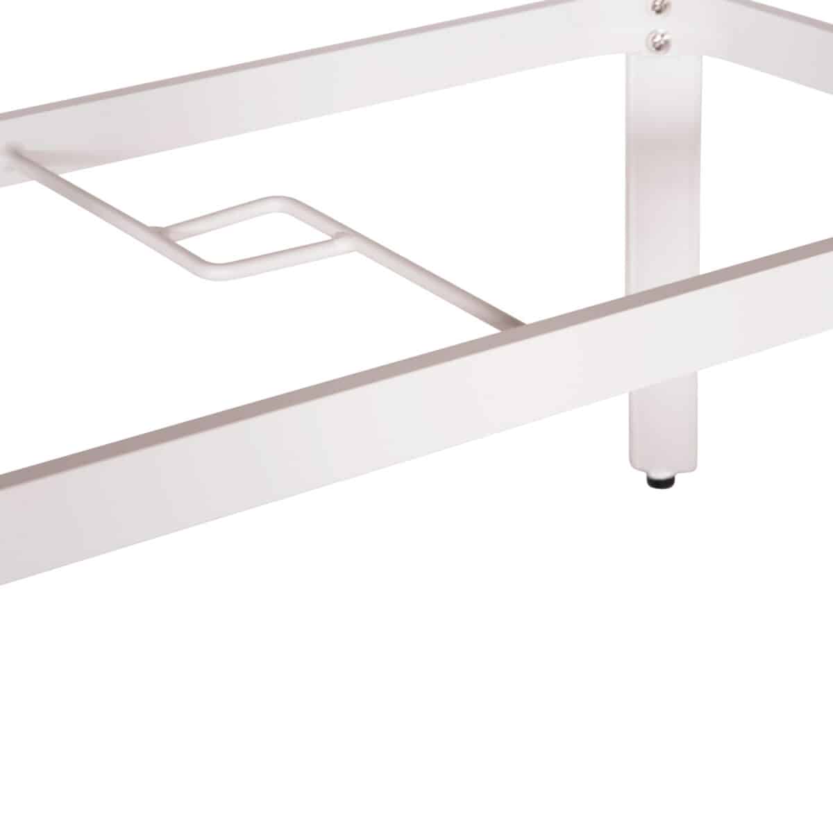 ΤΡΑΠΕΖΙ ΕΞΩΤ.ΧΩΡΟΥ TELAMO HM6288.02 ΑΛΟΥΜΙΝΙΟ ΛΕΥΚΟ & POLYWOOD 160X90Χ73.5Υεκ. - Image 7