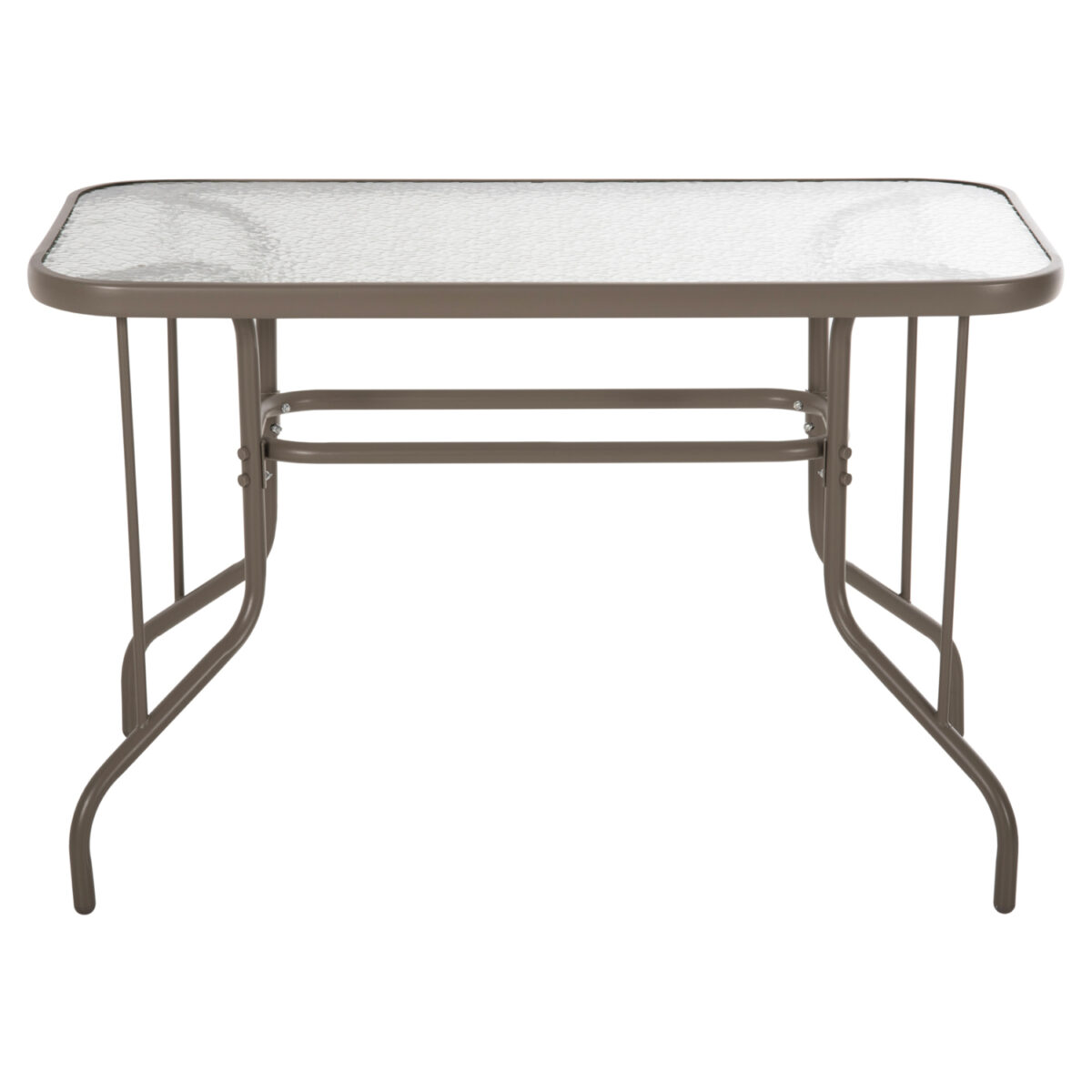 ΤΡΑΠΕΖΙ ADAM HM5020.04 ΜΕΤΑΛΛΙΚΟ ΣΑΜΠΑΝΙ ΜΕ ΓΥΑΛΙΝΗ ΕΠΙΦΑΝΕΙΑ 110Χ60Χ71Υεκ. - Image 3