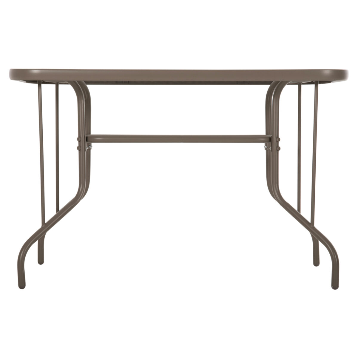 ΤΡΑΠΕΖΙ ADAM HM5020.04 ΜΕΤΑΛΛΙΚΟ ΣΑΜΠΑΝΙ ΜΕ ΓΥΑΛΙΝΗ ΕΠΙΦΑΝΕΙΑ 110Χ60Χ71Υεκ. - Image 4