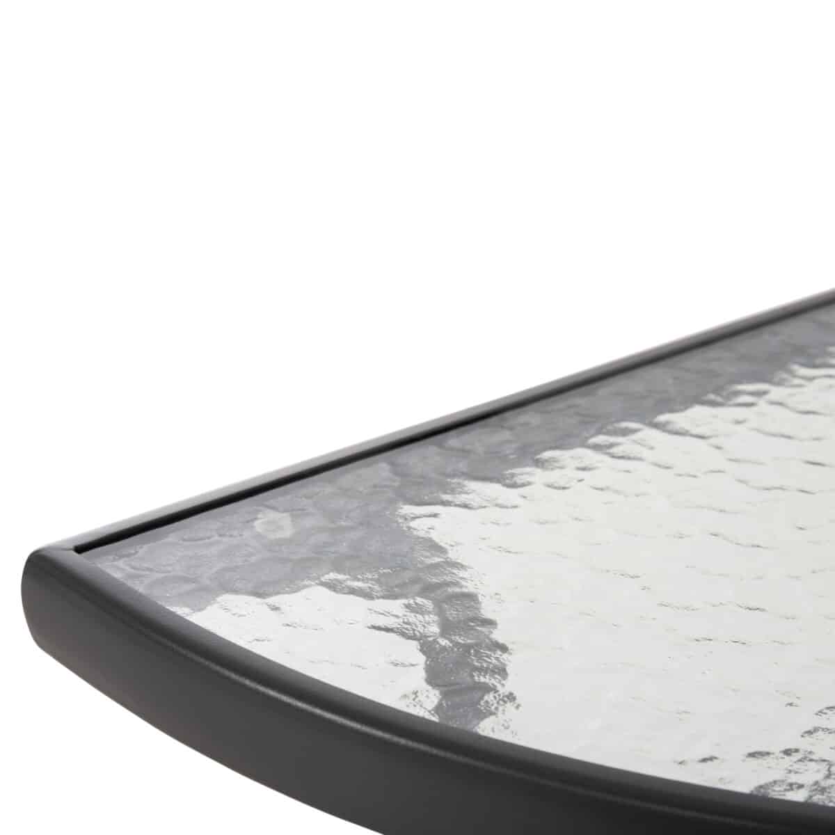 ΤΡΑΠΕΖΙ ΗΜΙΚΥΚΛΙΚΟ LIMA HM5967.01 ΜΕΤΑΛΛΙΚΟ ΓΚΡΙ ΜΕ ΓΥΑΛΙΝΟ TOP 70x40x64,5Υεκ. - Image 7