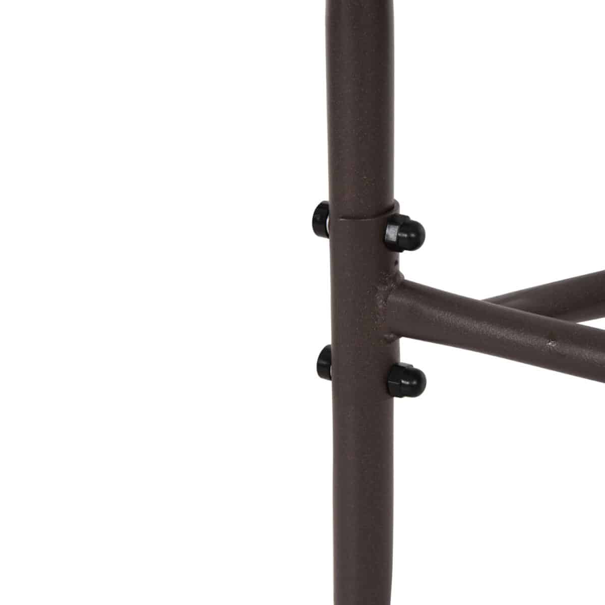 ΤΡΑΠΕΖΙ ΗΜΙΚΥΚΛΙΚΟ LIMA HM5967.02 ΜΕΤΑΛΛΙΚΟ ΚΑΦΕ ΜΕ ΓΥΑΛΙΝΟ TOP 70x40x64,5Υεκ. - Image 7