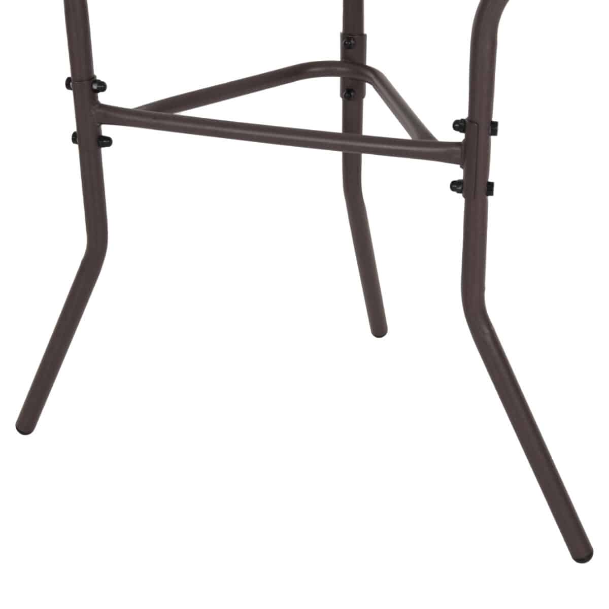 ΤΡΑΠΕΖΙ ΗΜΙΚΥΚΛΙΚΟ LIMA HM5967.02 ΜΕΤΑΛΛΙΚΟ ΚΑΦΕ ΜΕ ΓΥΑΛΙΝΟ TOP 70x40x64,5Υεκ. - Image 8