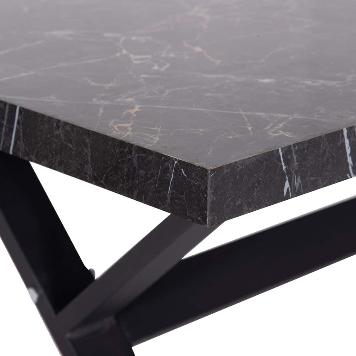 trapezi-koyzinas-fb91822102-melamini-may-6 ΤΡΑΠΕΖΙ ΚΟΥΖΙΝΑΣ LANA HM18221.02 ΜΕΛΑΜΙΝΗ ΜΑΥΡΟ ΜΑΡΜΑΡΟ-ΜΑΥΡΑ ΜΕΤΑΛ.ΠΟΔΙΑ 140x70x72.5Υεκ - Image 7
