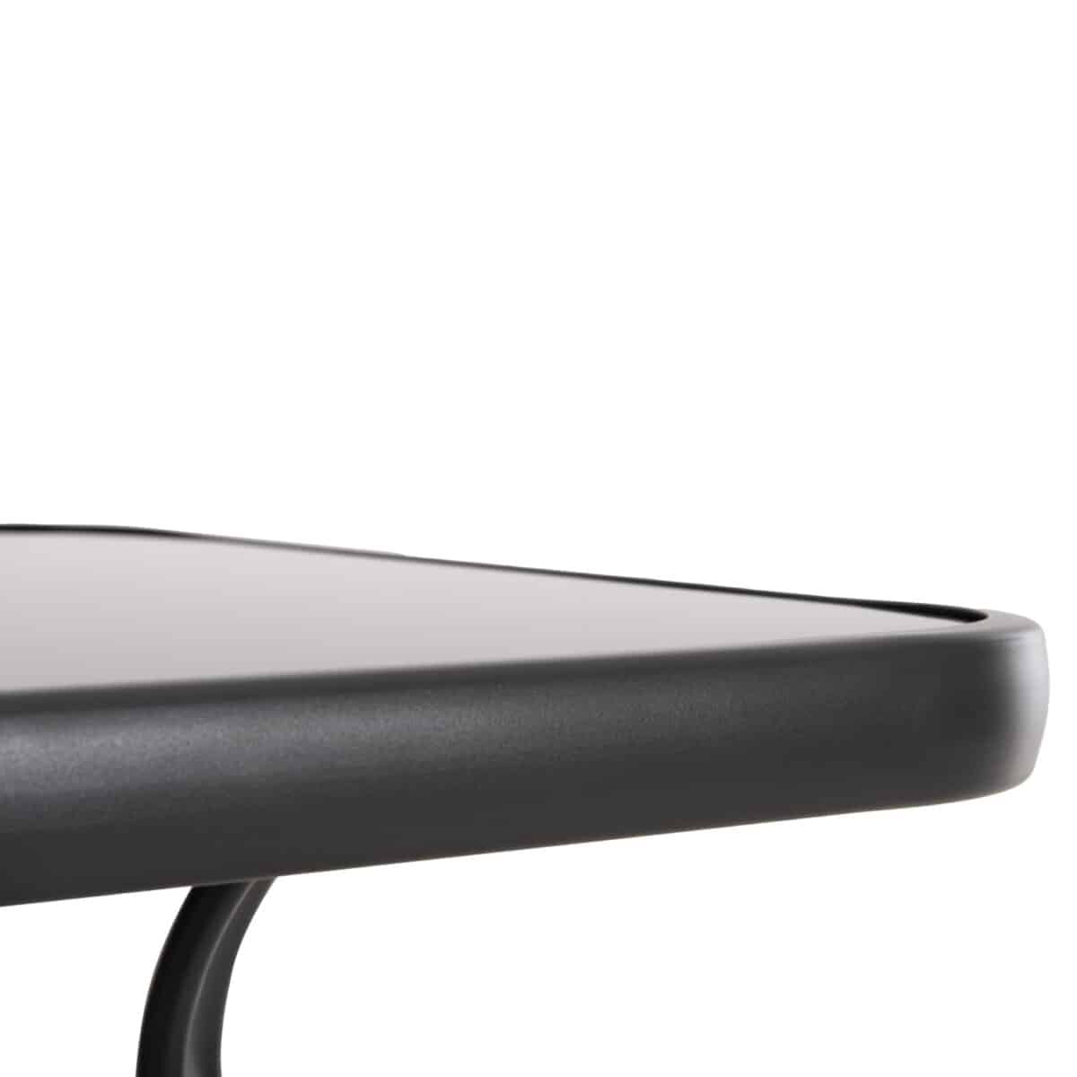 ΤΡΑΠΕΖΙ ΜΠΑΡ ΤΕΤΡΑΓΩΝΟ FIGGY HM6066.01 ΜΕΤΑΛΛΙΚΟ ΓΚΡΙ-ΓΥΑΛΙ ΑΣΦΑΛΕΙΑΣ 60x60x100Υεκ - Image 5