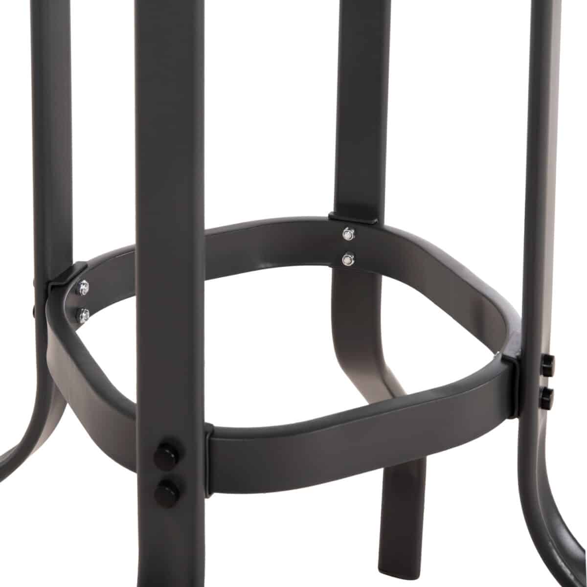 ΤΡΑΠΕΖΙ ΜΠΑΡ ΤΕΤΡΑΓΩΝΟ FIGGY HM6066.01 ΜΕΤΑΛΛΙΚΟ ΓΚΡΙ-ΓΥΑΛΙ ΑΣΦΑΛΕΙΑΣ 60x60x100Υεκ - Image 6