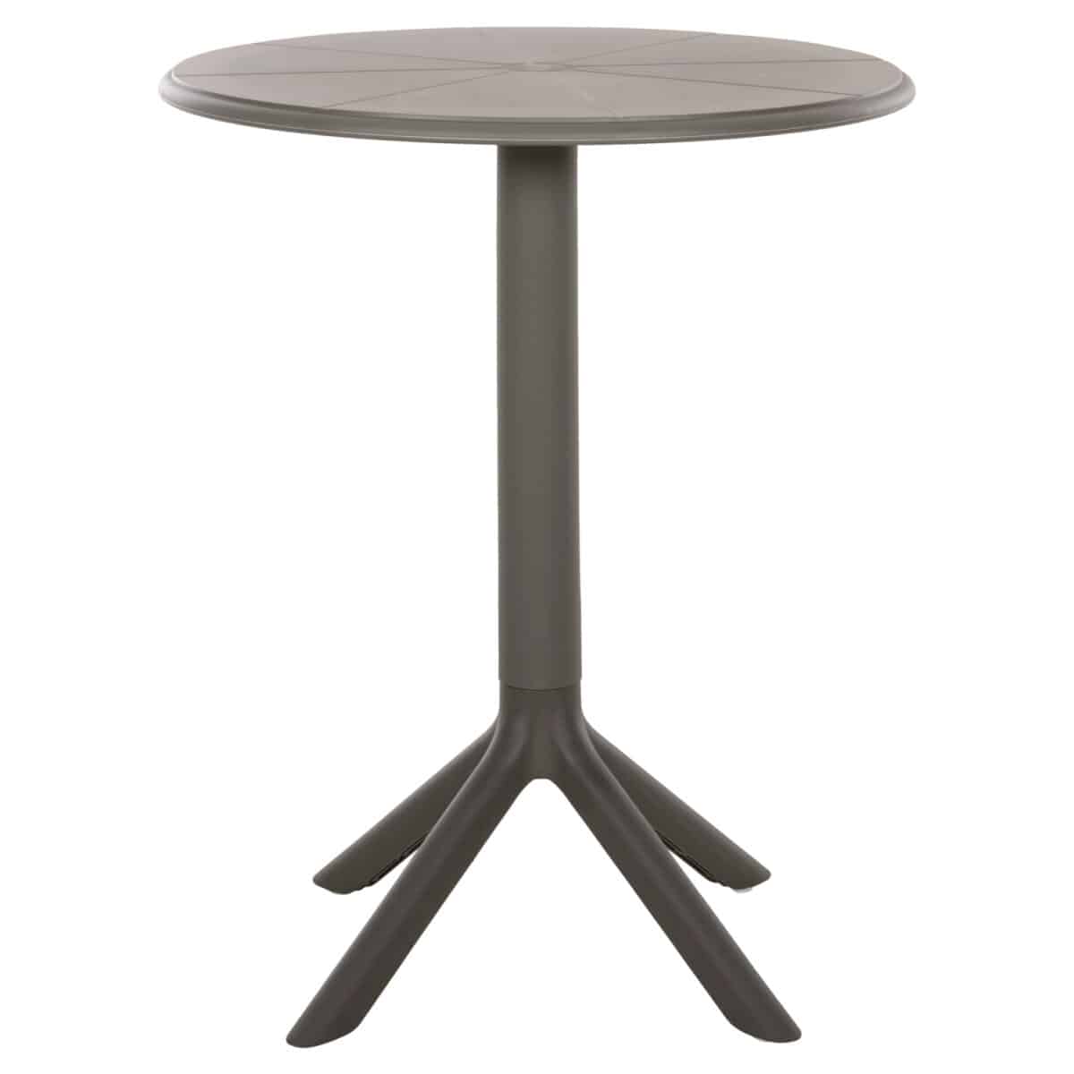 ΤΡΑΠΕΖΙ ΠΟΛΥΠΡΟΠΥΛΕΝΙΟΥ ΣΤΡΟΓΓΥΛΟ TERRIN HM6124.15 OLIVE GREEN Φ60x75Υεκ. - Image 3