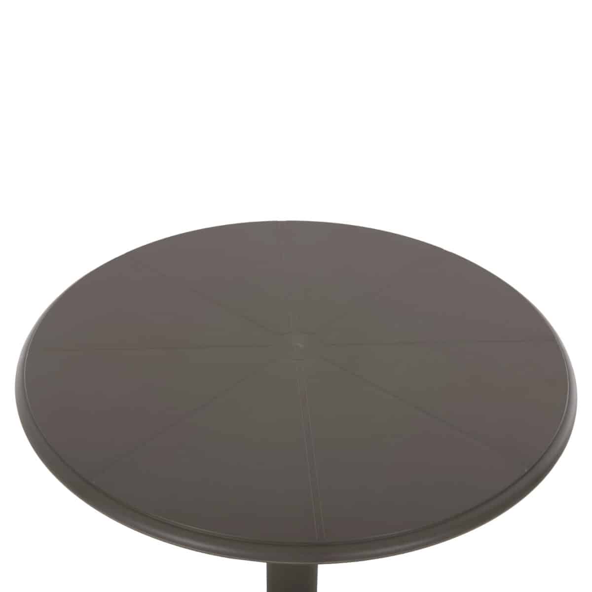 ΤΡΑΠΕΖΙ ΠΟΛΥΠΡΟΠΥΛΕΝΙΟΥ ΣΤΡΟΓΓΥΛΟ TERRIN HM6124.15 OLIVE GREEN Φ60x75Υεκ. - Image 4