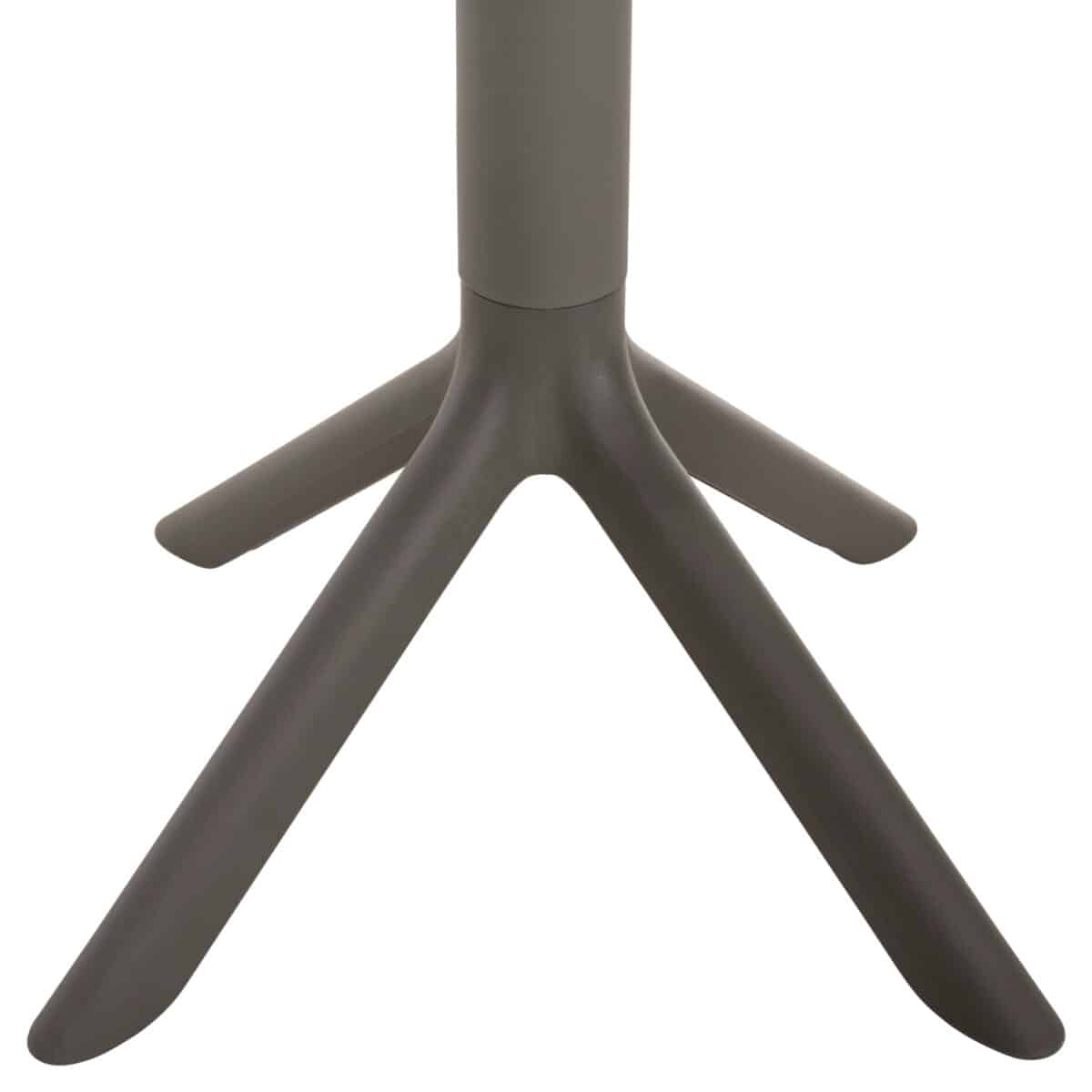 ΤΡΑΠΕΖΙ ΠΟΛΥΠΡΟΠΥΛΕΝΙΟΥ ΣΤΡΟΓΓΥΛΟ TERRIN HM6124.15 OLIVE GREEN Φ60x75Υεκ. - Image 5