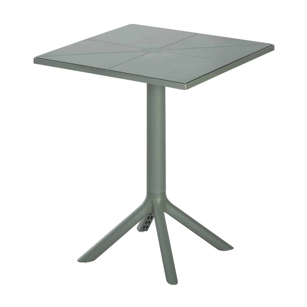 ΤΡΑΠΕΖΙ ΠΟΛΥΠΡΟΠΥΛΕΝΙΟΥ ΤΕΤΡΑΓΩΝΟ TERRIN HM6125.15 DARK OLIVE 60x60x75Υεκ.