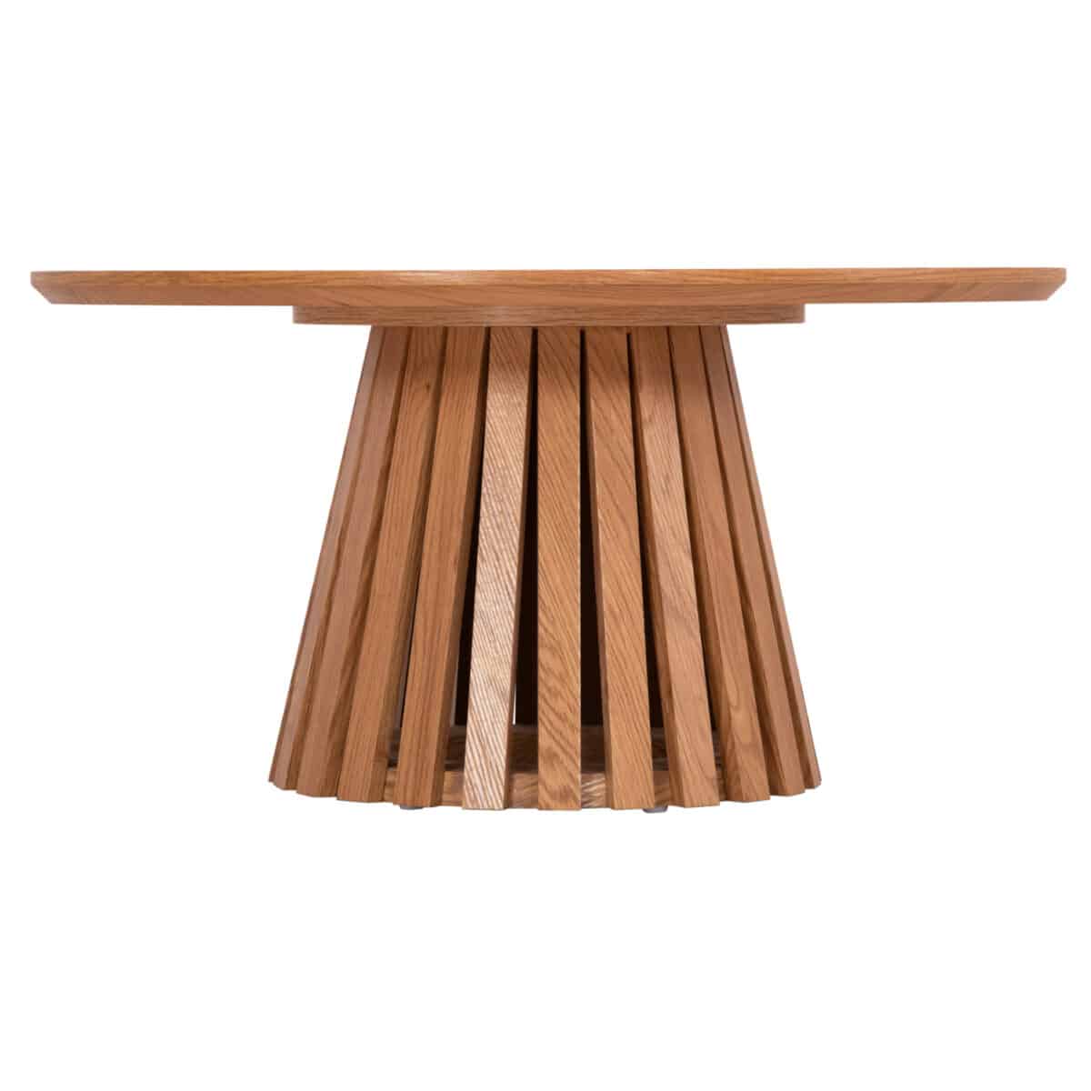 ΤΡΑΠΕΖΙ ΣΑΛΟΝΙΟΥ TALBERT HM18024 MDF ΣΕ ΑΝΟΙΧΤΟ ΦΥΣΙΚΟ ΞΥΛΟΥ Φ80x40,5Υεκ. - Image 3