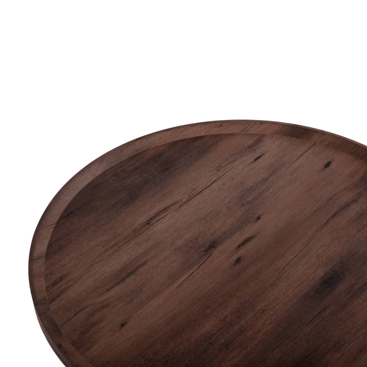 trapezi-salonioy-fb918026-mdf-se-skoyro-4 ΤΡΑΠΕΖΙ ΣΑΛΟΝΙΟΥ MARGON HM18026 MDF ΣΕ ΣΚΟΥΡΟ ΚΑΦΕ ΞΥΛΟΥ Φ80x40,5Υεκ. - Image 5