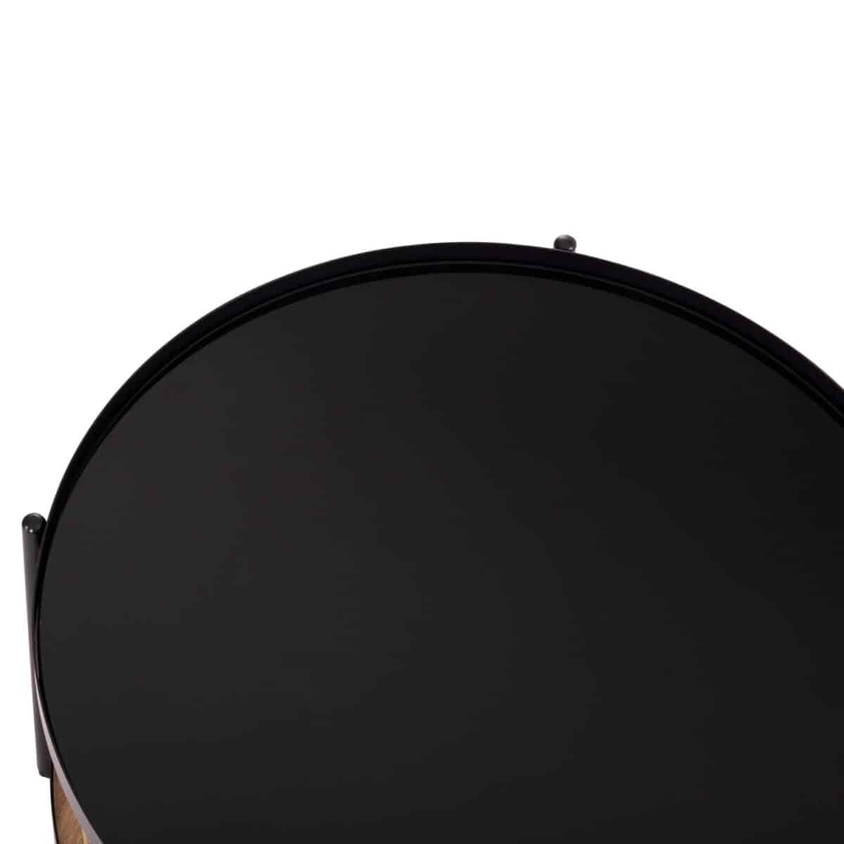 ΤΡΑΠΕΖΙ ΣΑΛΟΝΙΟΥ SEITZ HM18030 ΓΥΑΛΙ TOP-ΜΕΤΑΛΛΟ-RATTAN ΣΕ ΦΥΣΙΚΟ Φ80x45Υεκ. - Image 6