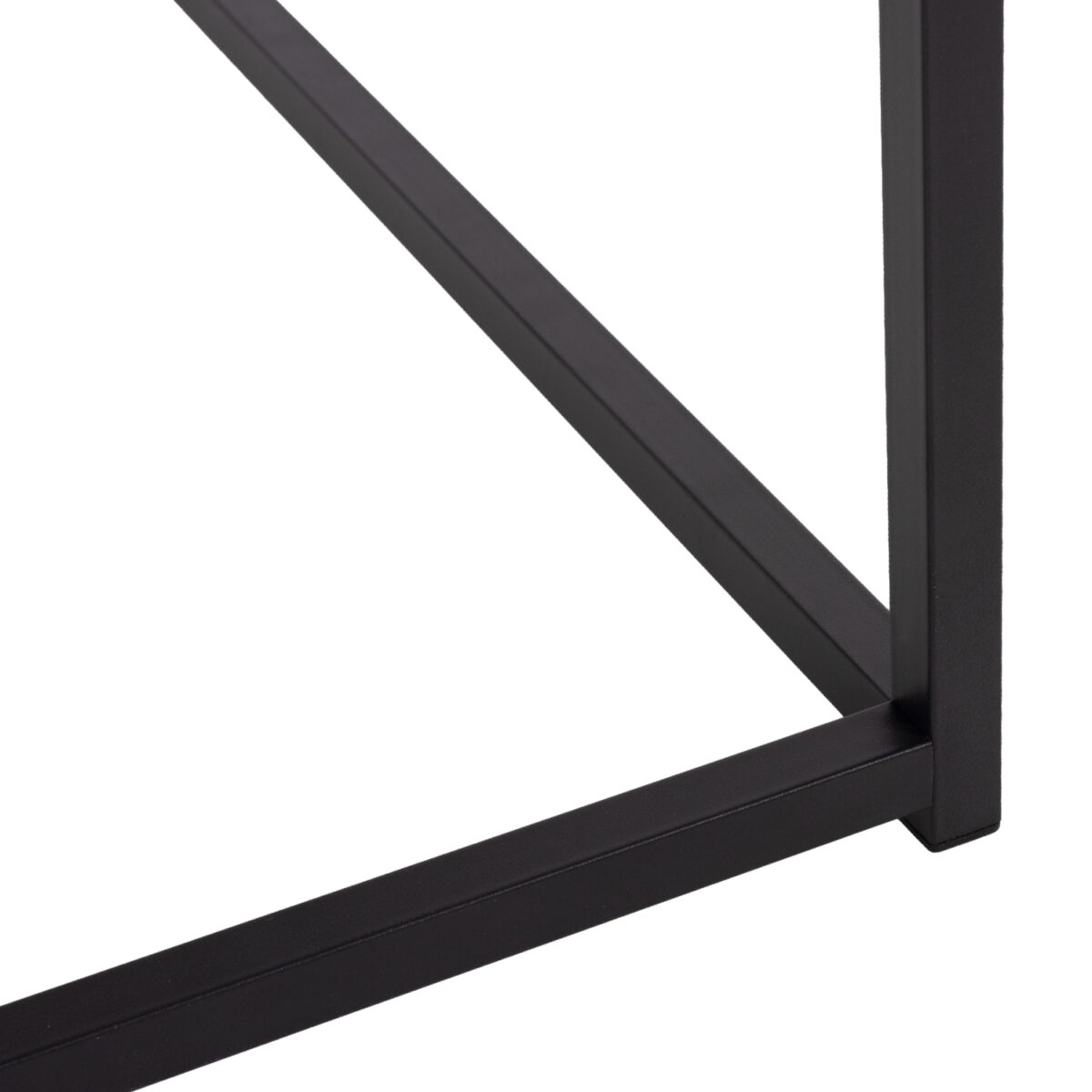 ΤΡΑΠΕΖΙ ΣΑΛΟΝΙΟΥ BRAYLEN HM8942.12 ΜΕΛΑΜΙΝΗ ΛΕΥΚΟ ΜΑΡΜΑΡΟ-ΜΑΥΡΗ ΒΑΣΗ 75x75x43Υεκ. - Image 6