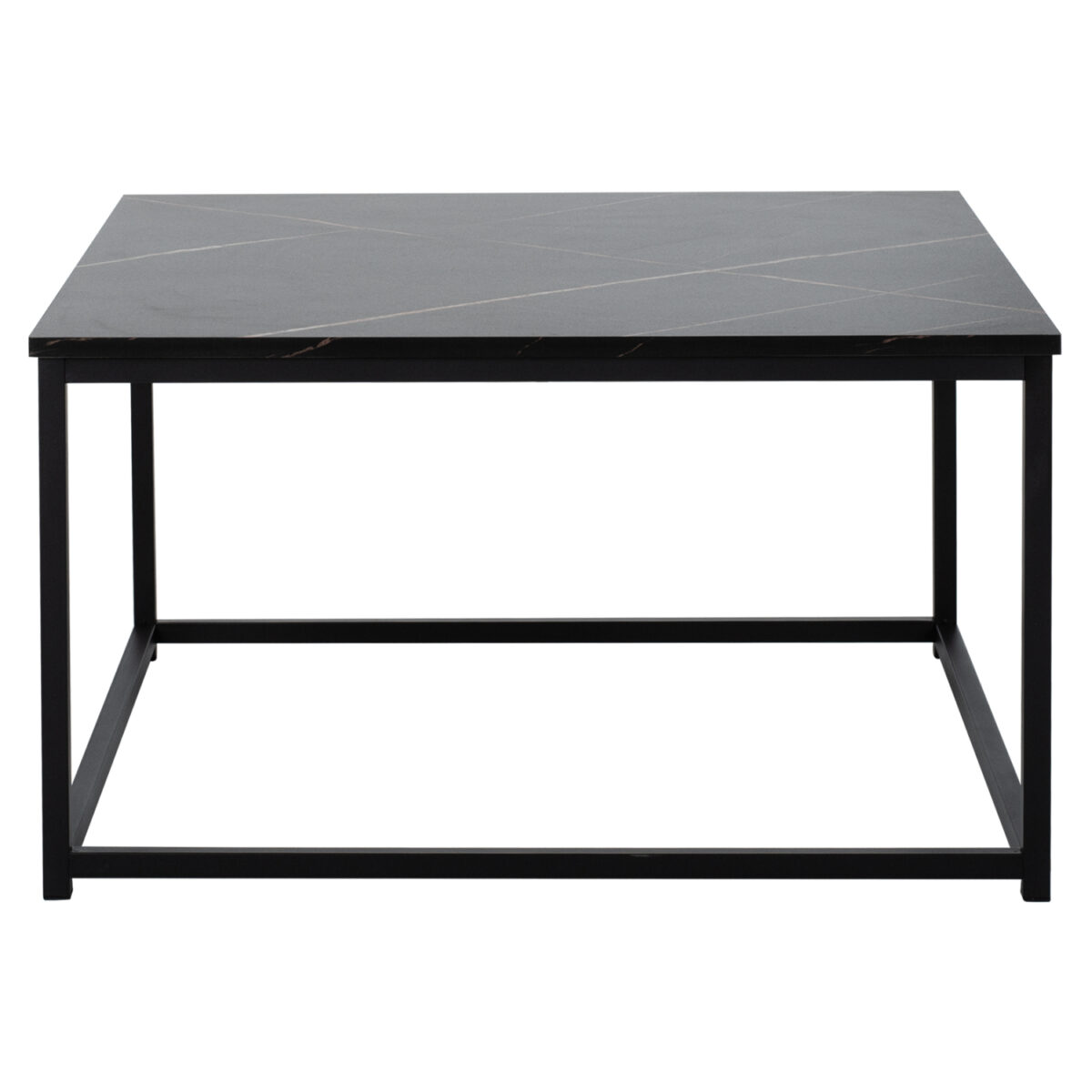 ΤΡΑΠΕΖΙ ΣΑΛΟΝΙΟΥ BRAYLEN HM8942.13 ΤΕΤΡΑΓΩΝΟ ΜΕ ΜΕΛΑΜΙΝΗ ΜΑΥΡΟ ΜΑΡΜΑΡΟ 75x75x43Υεκ. - Image 3