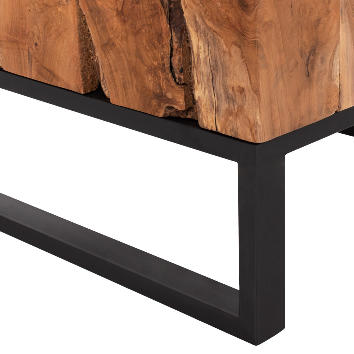 ΤΡΑΠΕΖΙ ΣΑΛΟΝΙΟΥ PIEN HM9354 ΑΠΟ ΜΑΣΙΦ ΞΥΛΟ ΤEAK ΦΥΣΙΚΟ 80X80X48Yεκ. - Image 6