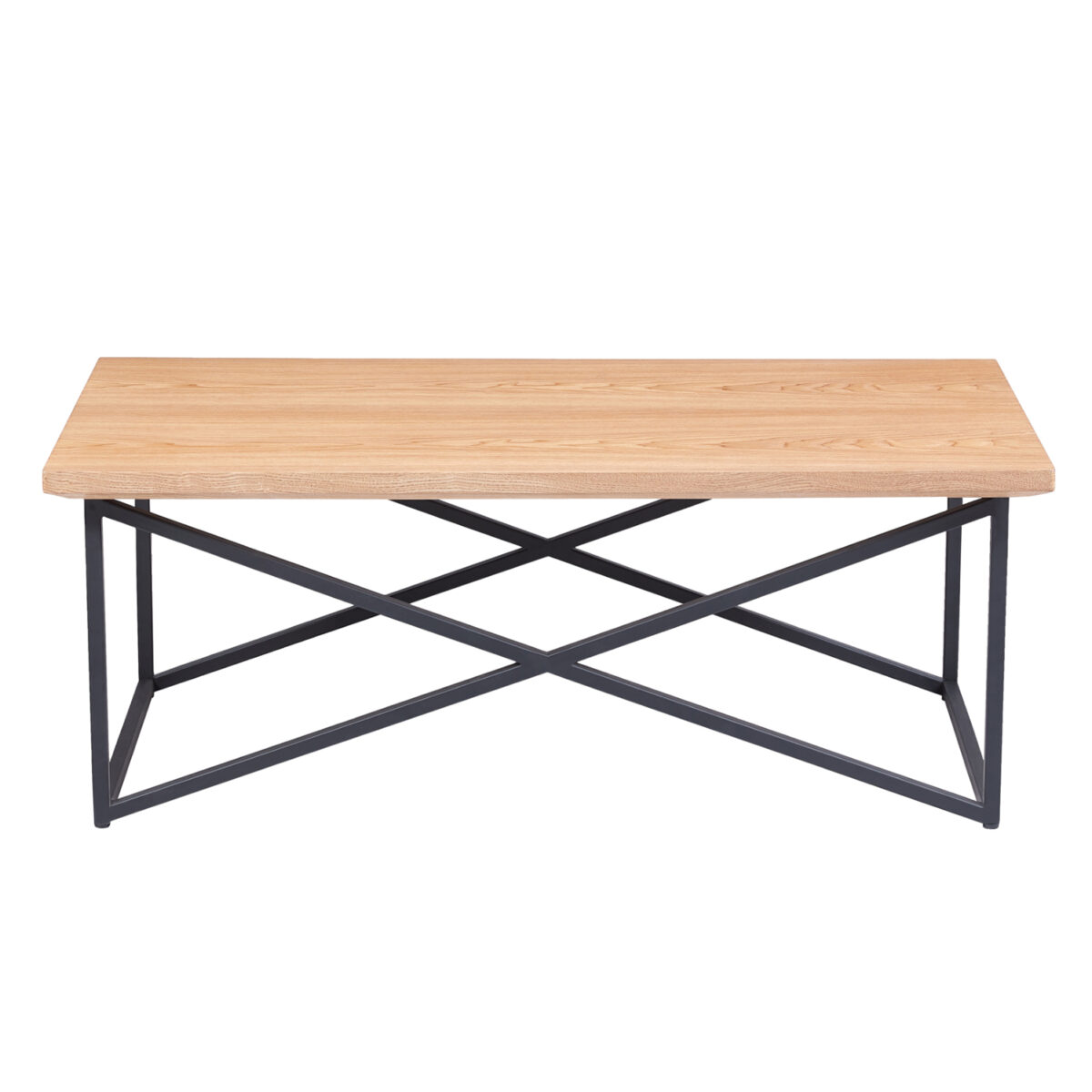 ΤΡΑΠΕΖΙ ΣΑΛΟΝΙΟΥ HM9469.01 MDF ΜΕ ΚΑΠΛΑΜΑ ΞΥΛΟΥ ΣΕ ΦΥΣΙΚΟ&ΣΤΥΛ ΡΟΥΣΤΙΚ 120x60x45,5Yεκ. - Image 3