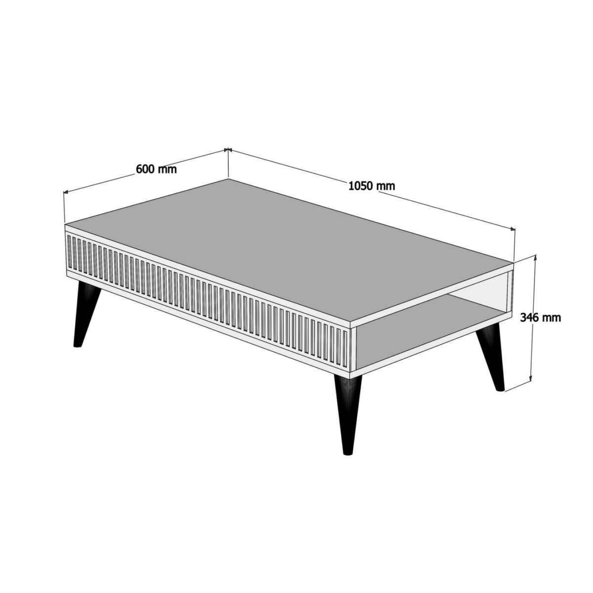 trapezi-salonioy-fb9950501-melaminis-kar-1 ΤΡΑΠΕΖΙ ΣΑΛΟΝΙΟΥ HM9505.01 ΜΕΛΑΜΙΝΗΣ ΚΑΡΥΔΙ ΜΕ ΛΕΥΚΕΣ ΛΕΠΤΟΜΕΡΕΙΕΣ 105x60x34.6Υεκ. - Image 2