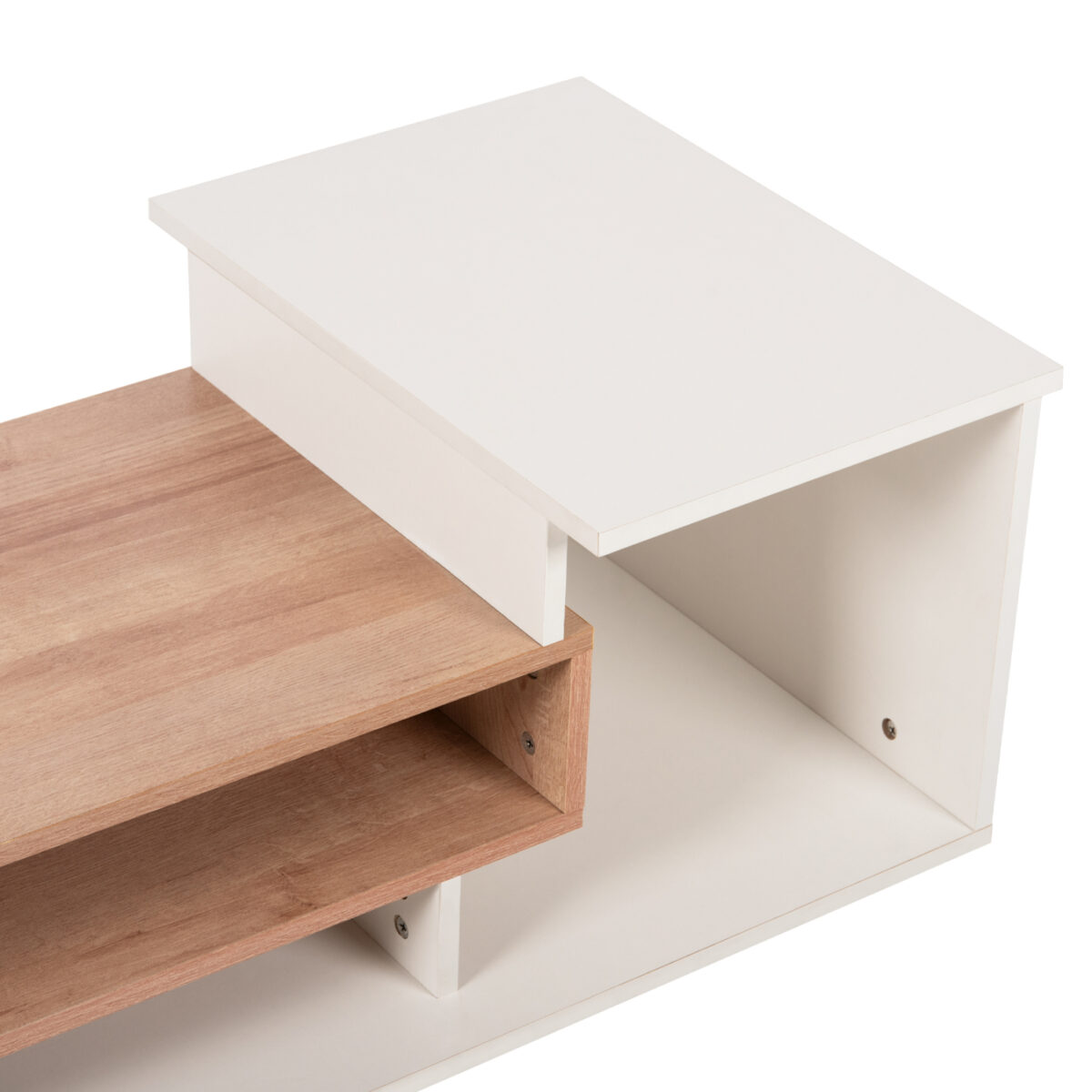 ΤΡΑΠΕΖΙ ΣΑΛΟΝΙΟΥ ΜΕΛΑΜΙΝΗΣ ROSAMUND ΛΕΥΚΟ ΦΥΣΙΚΟ HM8868.11 90x50x24,5-35Yεκ. - Image 5