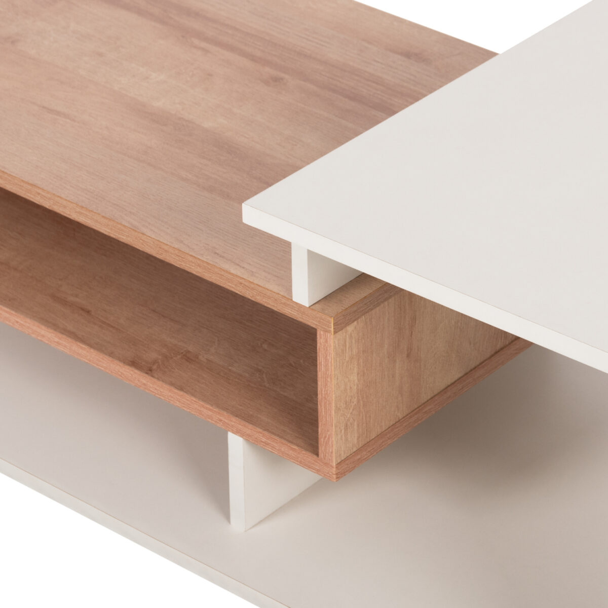 ΤΡΑΠΕΖΙ ΣΑΛΟΝΙΟΥ ΜΕΛΑΜΙΝΗΣ ROSAMUND ΛΕΥΚΟ ΦΥΣΙΚΟ HM8868.11 90x50x24,5-35Yεκ. - Image 7