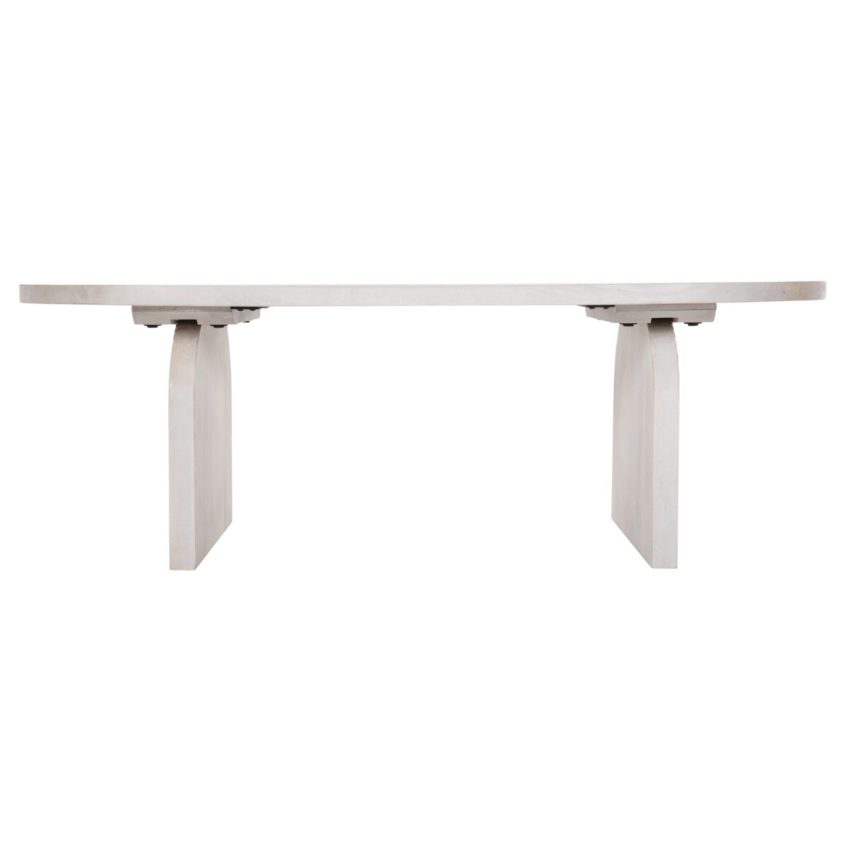 ΤΡΑΠΕΖΙ ΣΑΛΟΝΙΟΥ ΟΒΑΛ HONKY HM9691 ΜΑΣΙΦ ΞΥΛΟ MANGO ΣΕ ΛΕΥΚΟ 120x60x40Yεκ. - Image 5