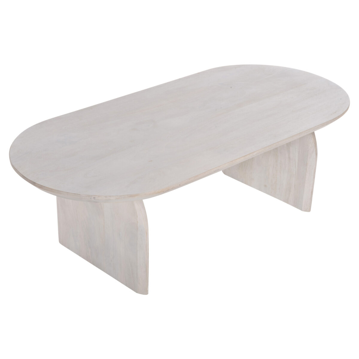 ΤΡΑΠΕΖΙ ΣΑΛΟΝΙΟΥ ΟΒΑΛ HONKY HM9710 ΜΑΣΙΦ ΞΥΛΟ MANGO- ΛΕΥΚΟ 130x60x40Υεκ. - Image 3