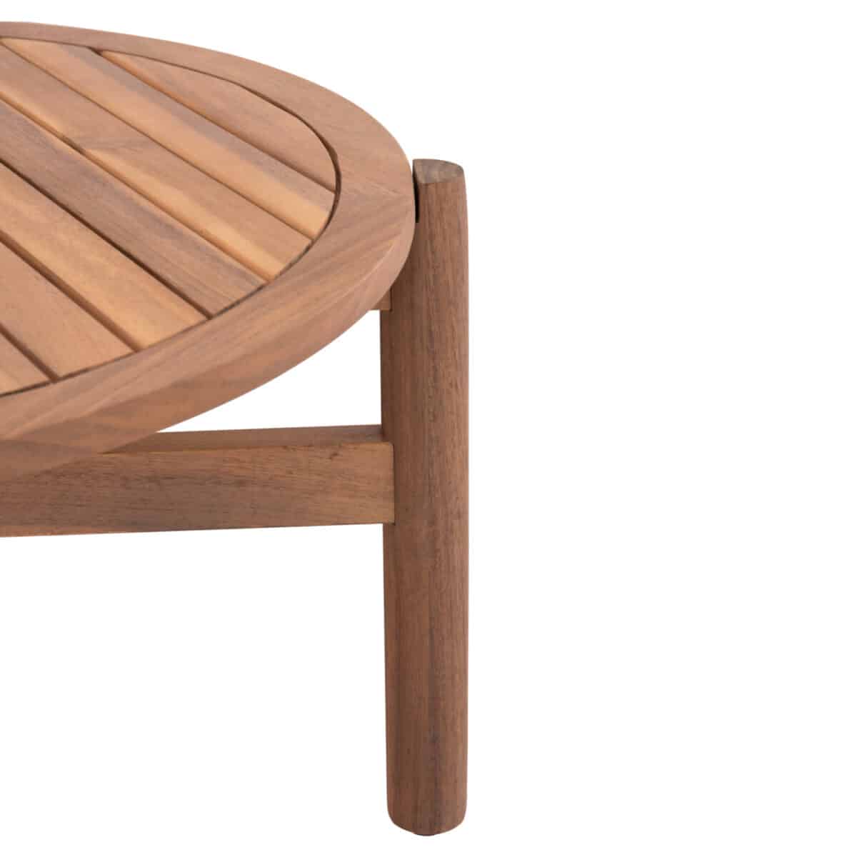 ΤΡΑΠΕΖΙ ΧΑΜΗΛΟ ΕΞ.ΧΩΡΟΥ ΣΤΡΟΓΓΥΛΟ SANJI HM6228 ΞΥΛΟ ΑΚΑΚΙΑΣ ΣΕ ΦΥΣΙΚΟ Φ86x41,5Υεκ. - Image 7