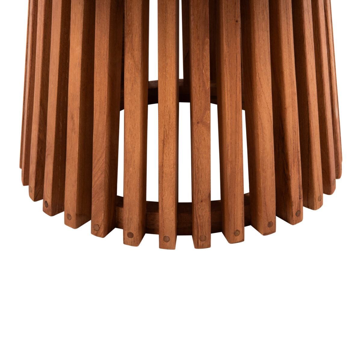 ΤΡΑΠΕΖΙ ΣΑΛΟΝΙΟΥ ΣΤΡΟΓΓΥΛΟ FRANTZ HM9523.11 ΜΑΣΙΦ MINDI ΞΥΛΟ-ΦΥΣΙΚΟ Φ100X45Υεκ. - Image 3