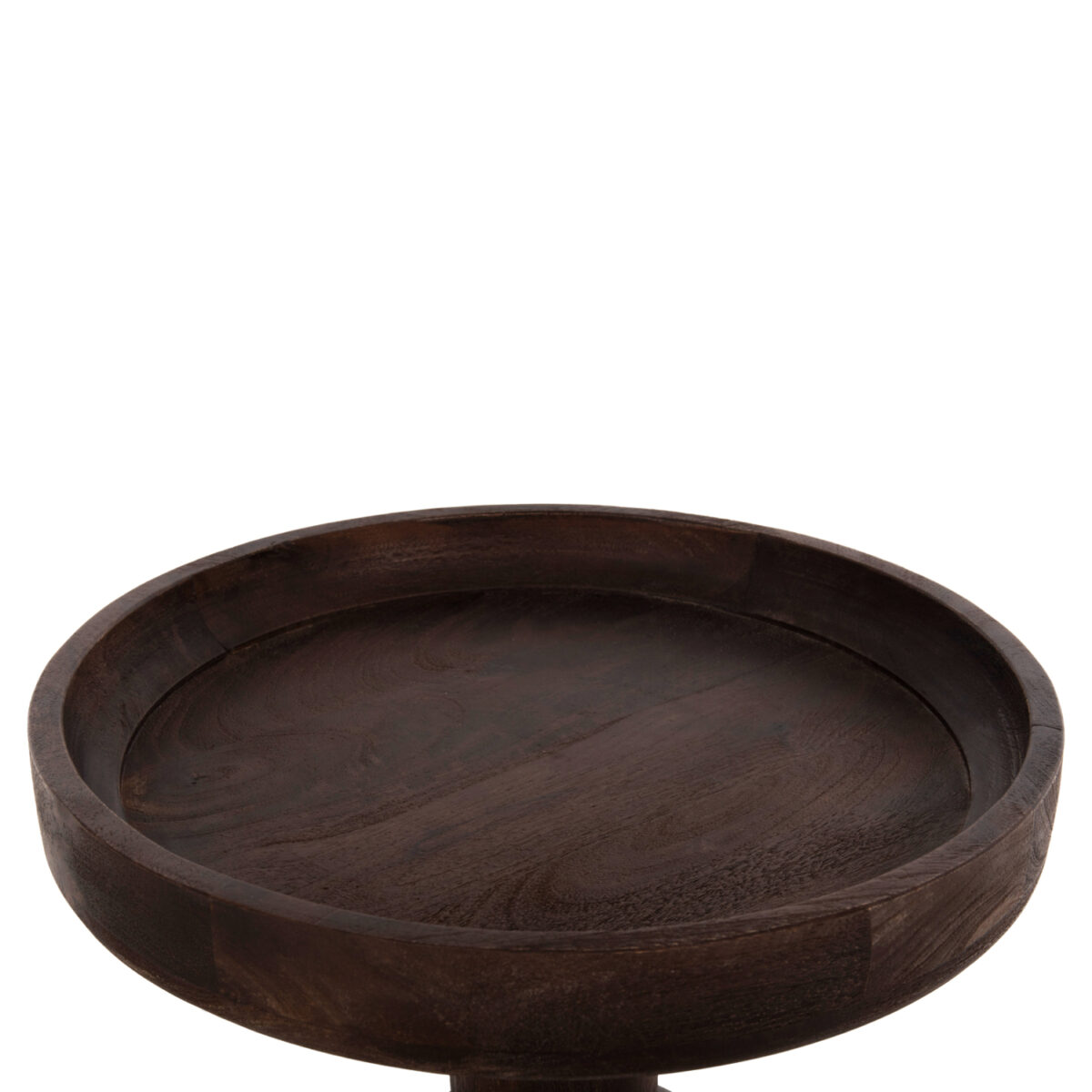 ΤΡΑΠΕΖΙ ΣΑΛΟΝΙΟΥ ΣΤΡΟΓΓΥΛΟ CRAMM HM9700 ΜΑΣΙΦ MANGO ΣΚΟΥΡΟ ΚΑΦΕ Φ45x47Υεκ. - Image 5