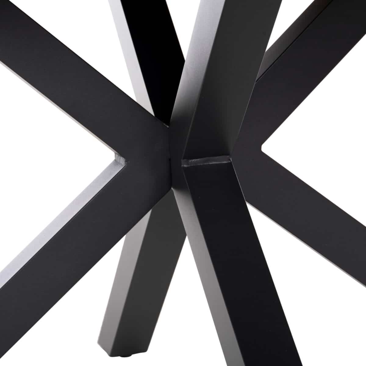 ΤΡΑΠΕΖΙ ΣΤΡΟΓΓΥΛΟ ΕΞ.ΧΩΡΟΥ MORIL HM6041.01 ΑΛΟΥΜΙΝΙΟ ΑΝΘΡΑΚΙ-POLYWOOD ΦΥΣΙΚΟ Φ120εκ. - Image 7