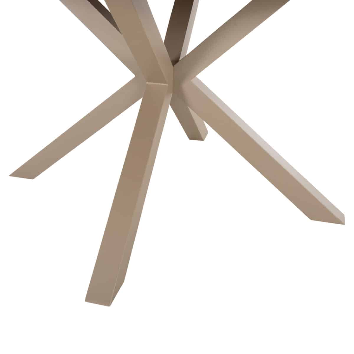 ΤΡΑΠΕΖΙ ΣΤΡΟΓΓΥΛΟ ΕΞ.ΧΩΡΟΥ MORIL HM6041.04 ΑΛΟΥΜΙΝΙΟ ΣΑΜΠΑΝΙ-POLYWOOD ΦΥΣΙΚΟ Φ120εκ. - Image 6