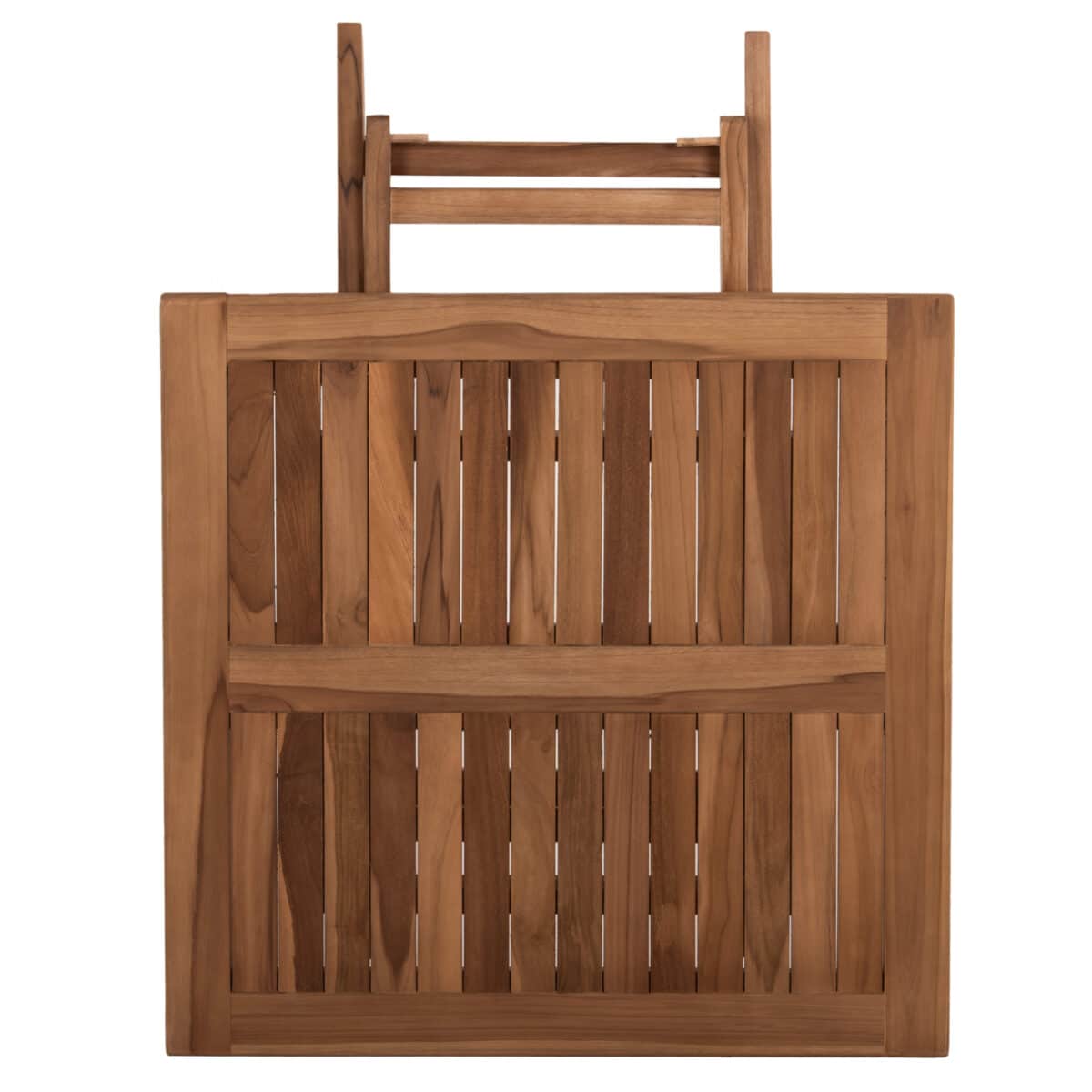 ΤΡΑΠΕΖΙ ΤΕΤΡΑΓΩΝΟ KENDALL ΠΤΥΣΣΟΜΕΝΟ HM9544 TEAK ΣΕ ΦΥΣΙΚΟ ΧΡΩΜΑ 80x80x75Yεκ. - Image 8