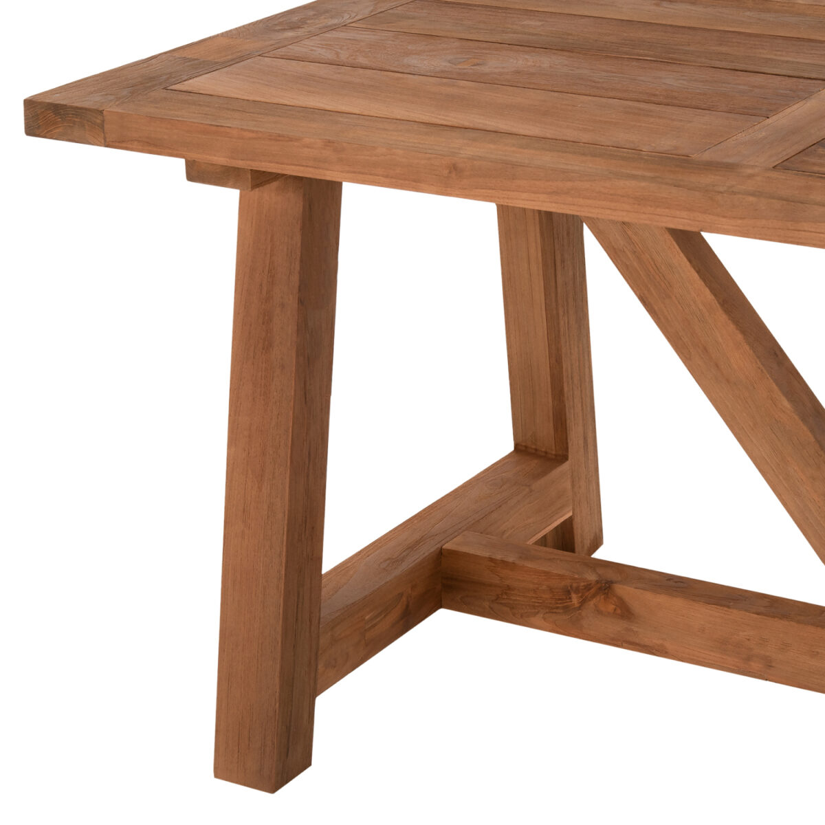 ΤΡΑΠΕΖΙ ΤΡΑΠΕΖΑΡΙΑΣ HM7922 PLUTON RECYCLED TEAK ΣΕ ΦΥΣΙΚΟ ΧΡΩΜΑ 200X100X75Yεκ. - Image 5